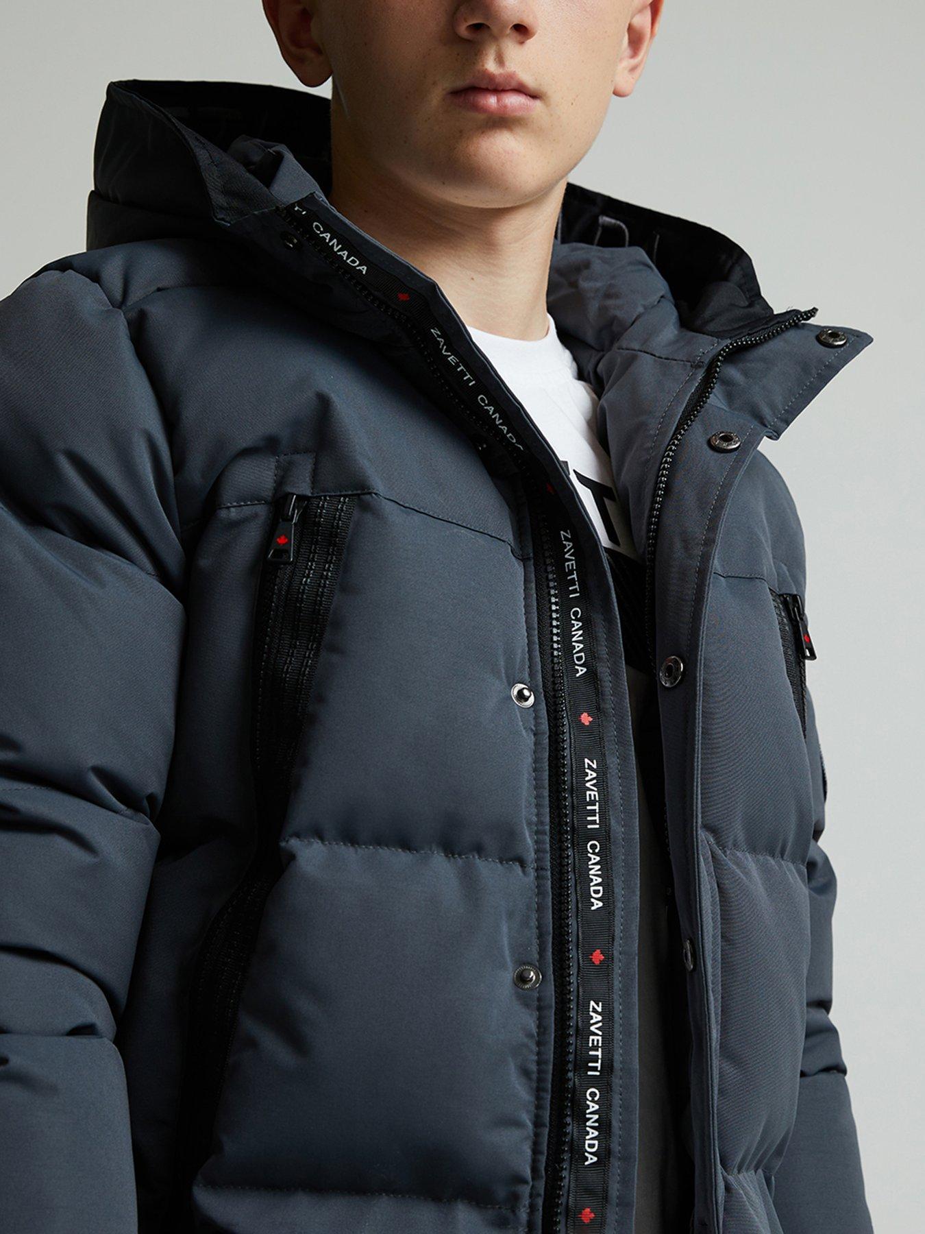 Image 4 of 6 of Zavetti Canada Junior Boys Ontariona Puffer Jacket - Grey