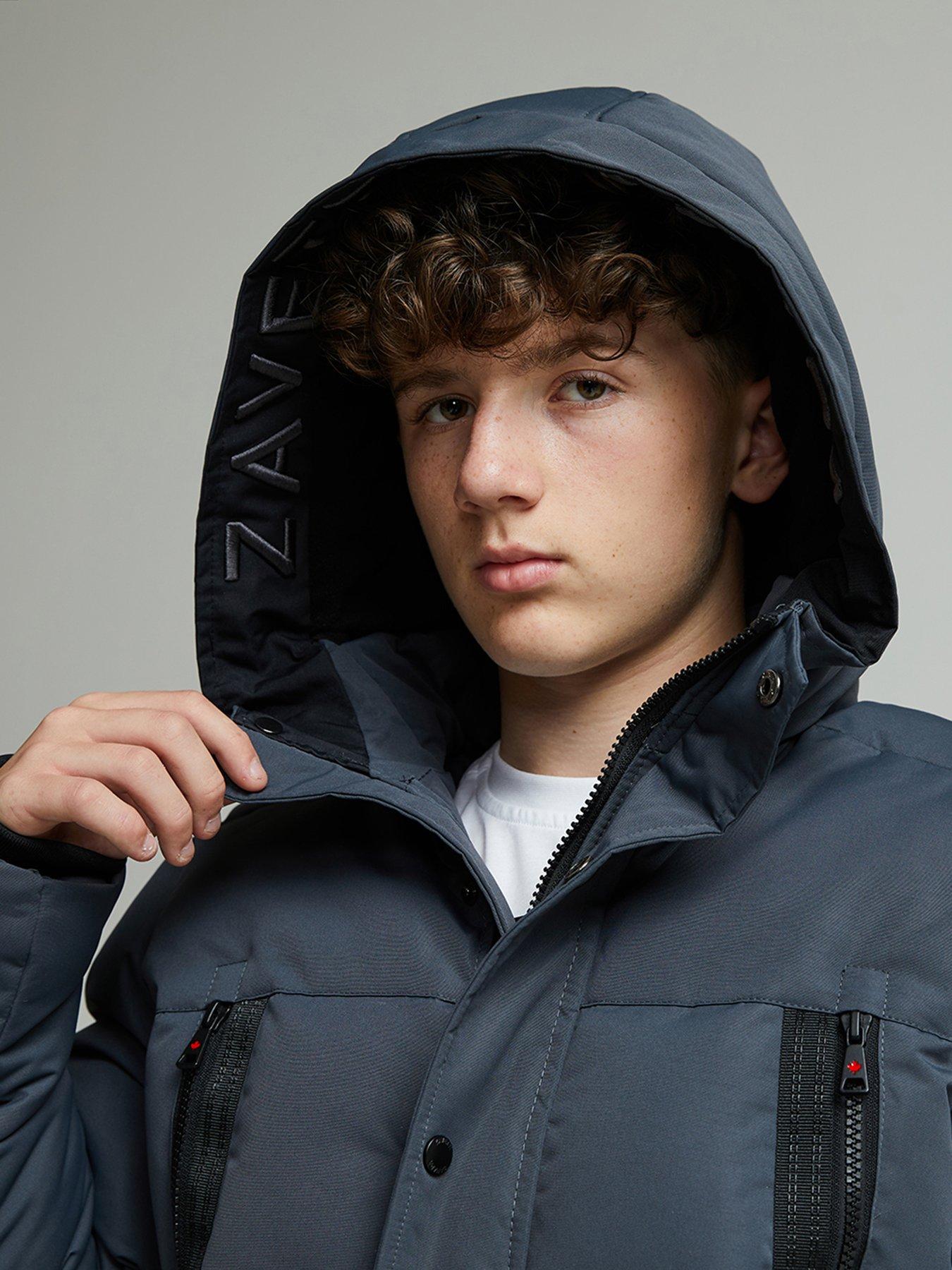 Image 6 of 6 of Zavetti Canada Junior Boys Ontariona Puffer Jacket - Grey