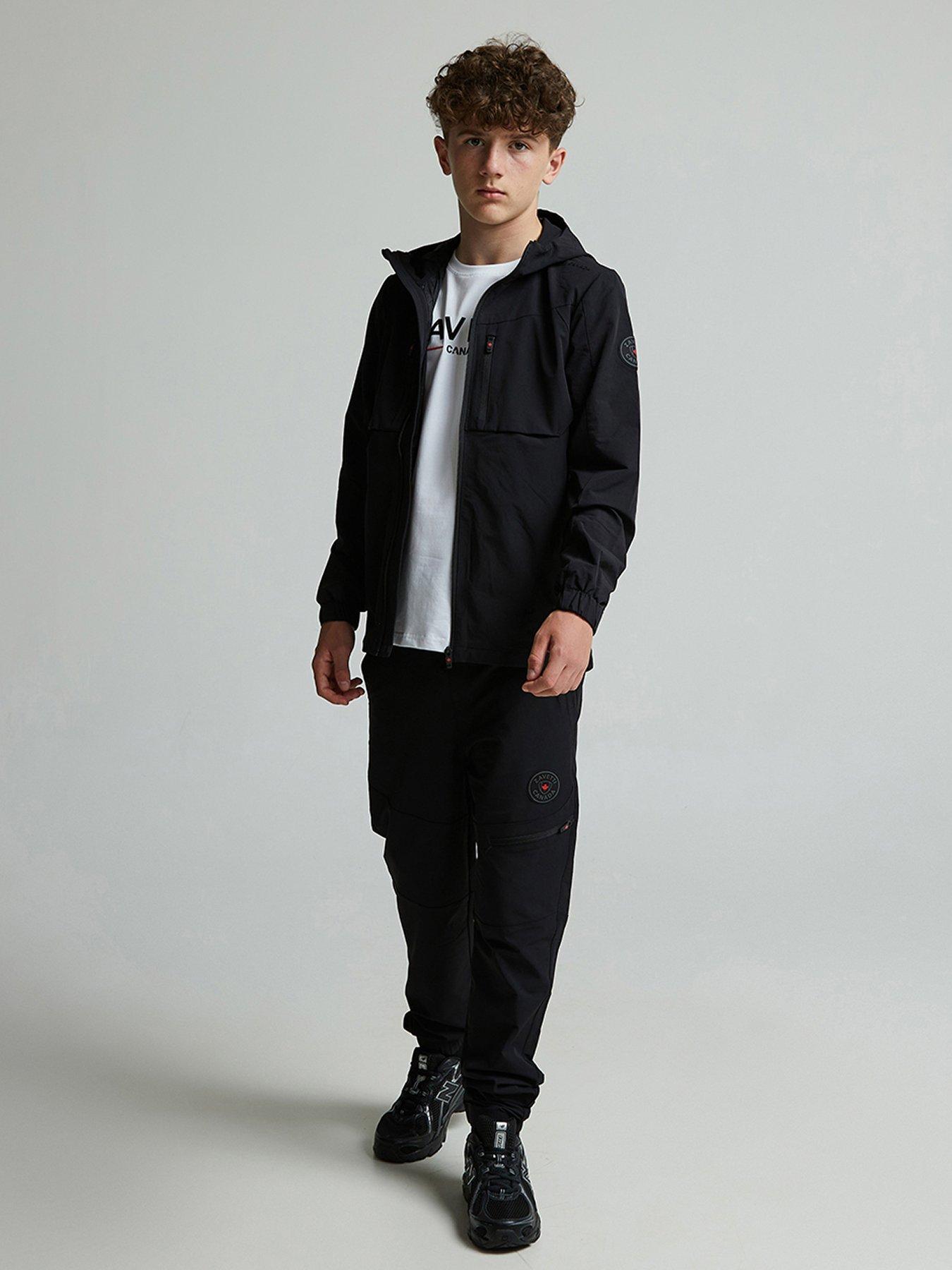 Image 2 of 5 of Zavetti Canada Junior Boys Revosso Woven Pants - Black
