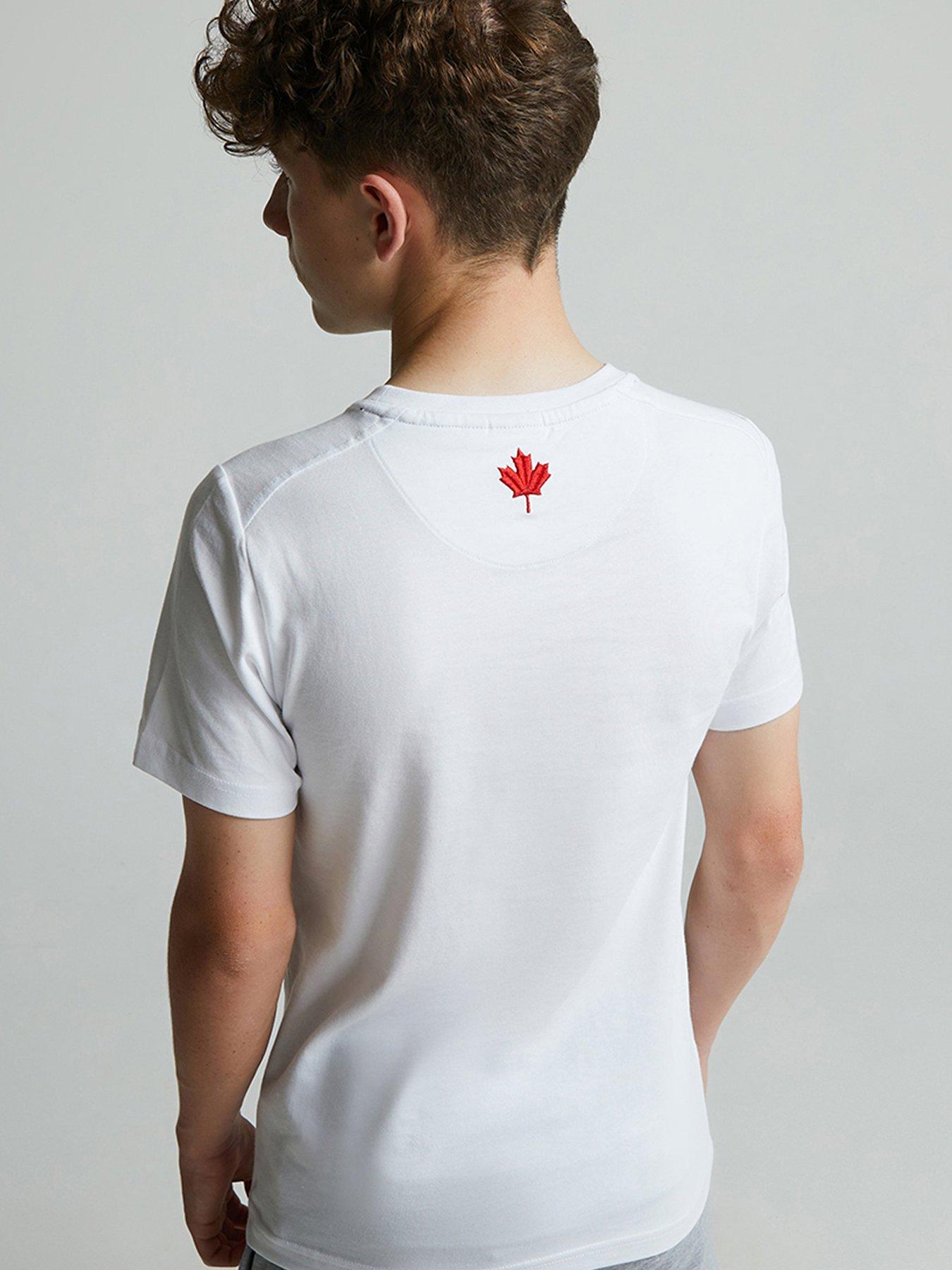 Image 3 of 5 of Zavetti Canada Junior Boys Ovello Chevron T-Shirt - White