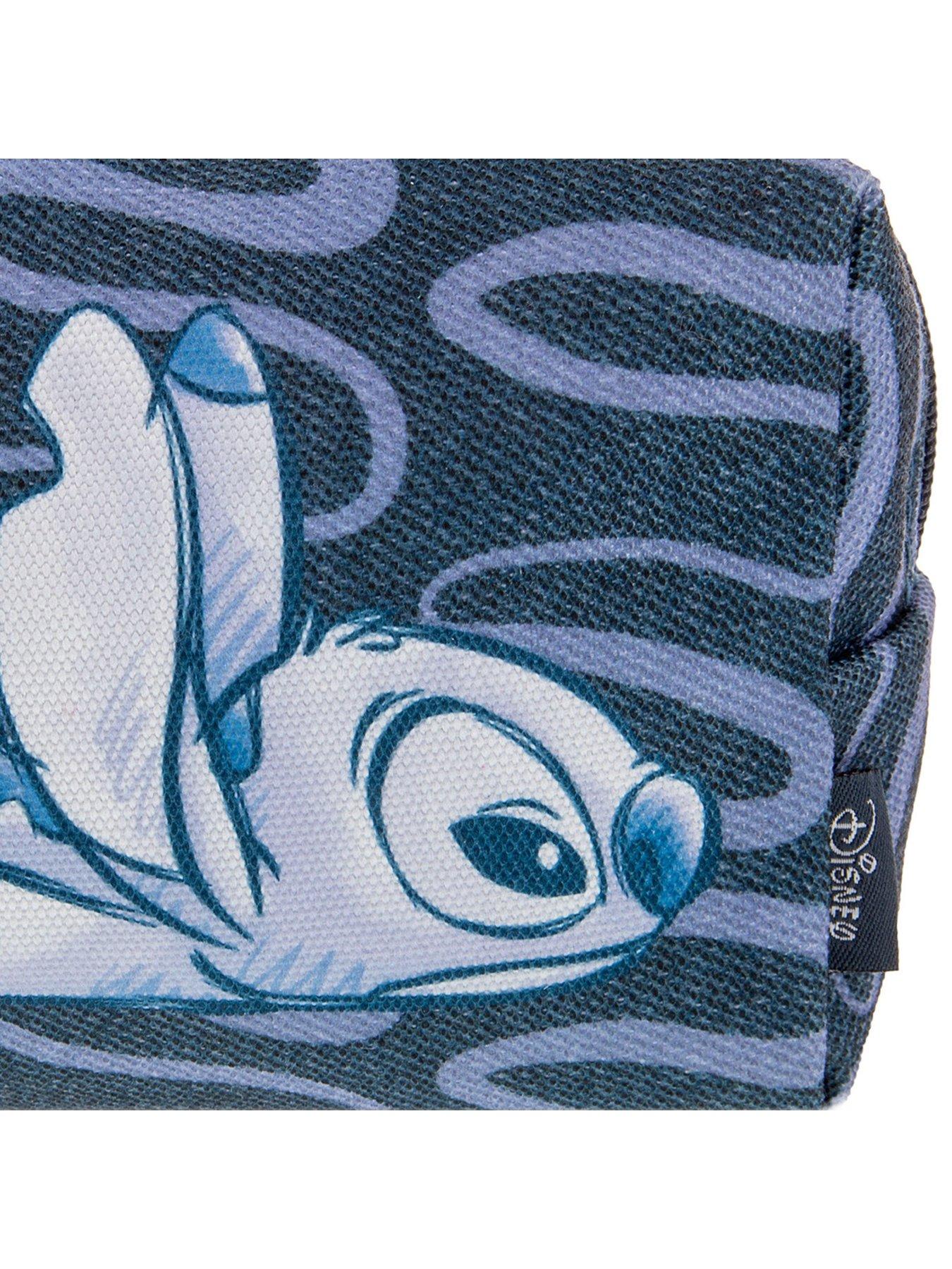 Image 5 of 5 of Disney Stitch Stitch Denim Cosmetic Bag &amp; Makeup Brush Set