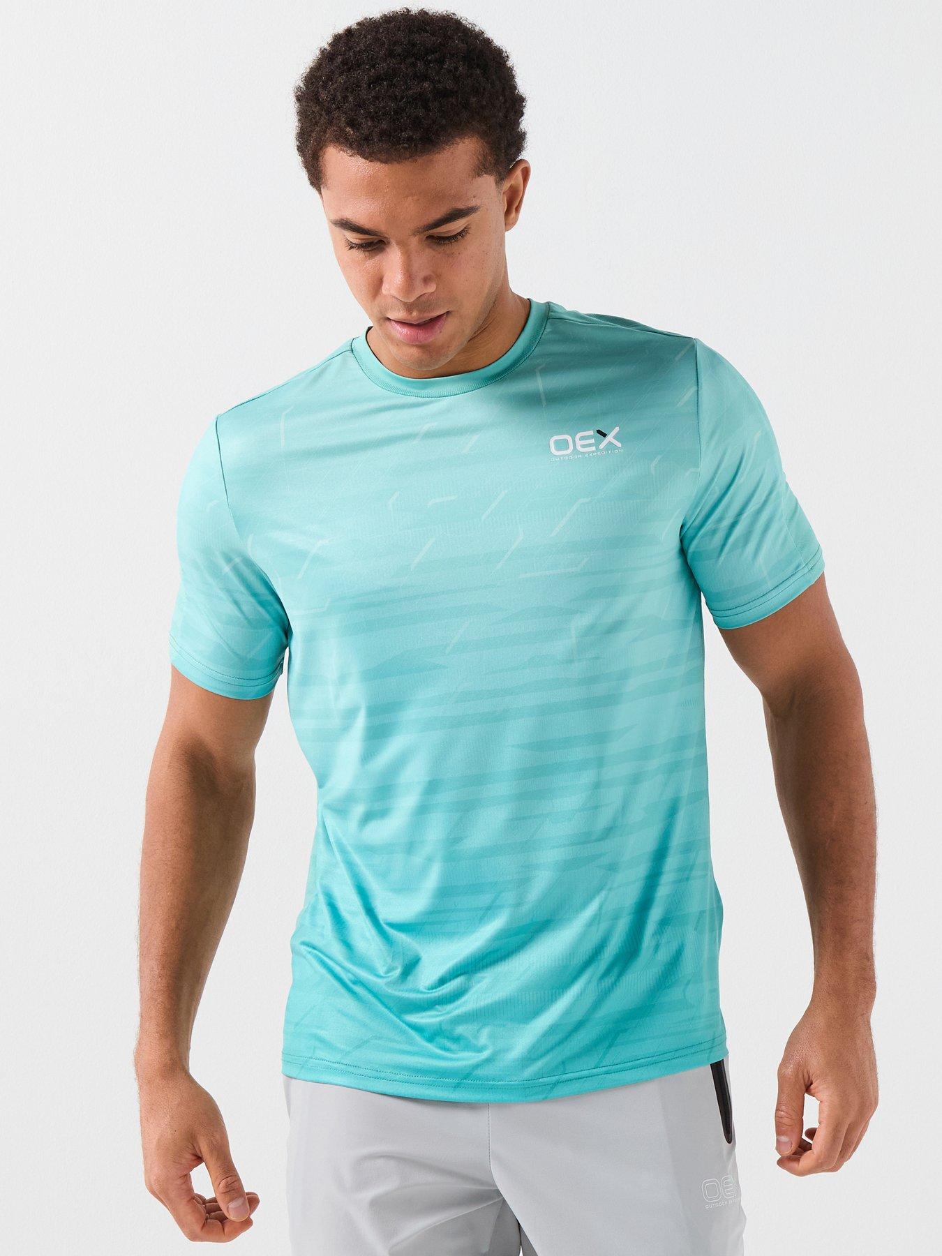 OEX Mens Helmer T-Shirt- Green