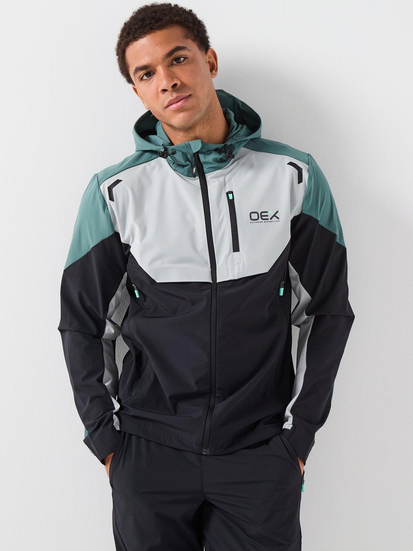 OEX Mens Bachar Track Jacket- Green