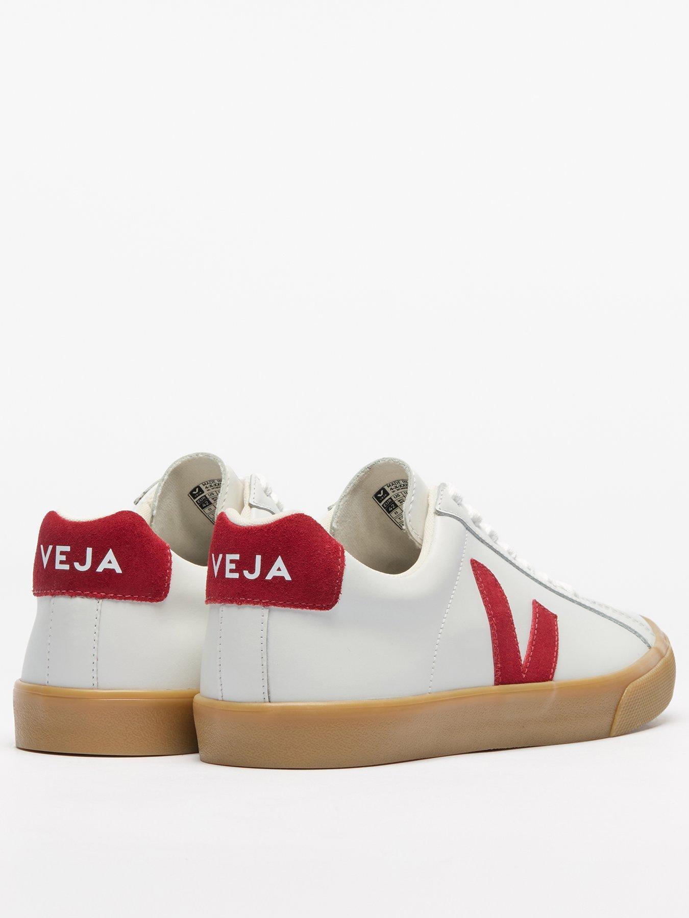 Image 3 of 3 of Veja Womens Esplar Logo Leather Trainers - White