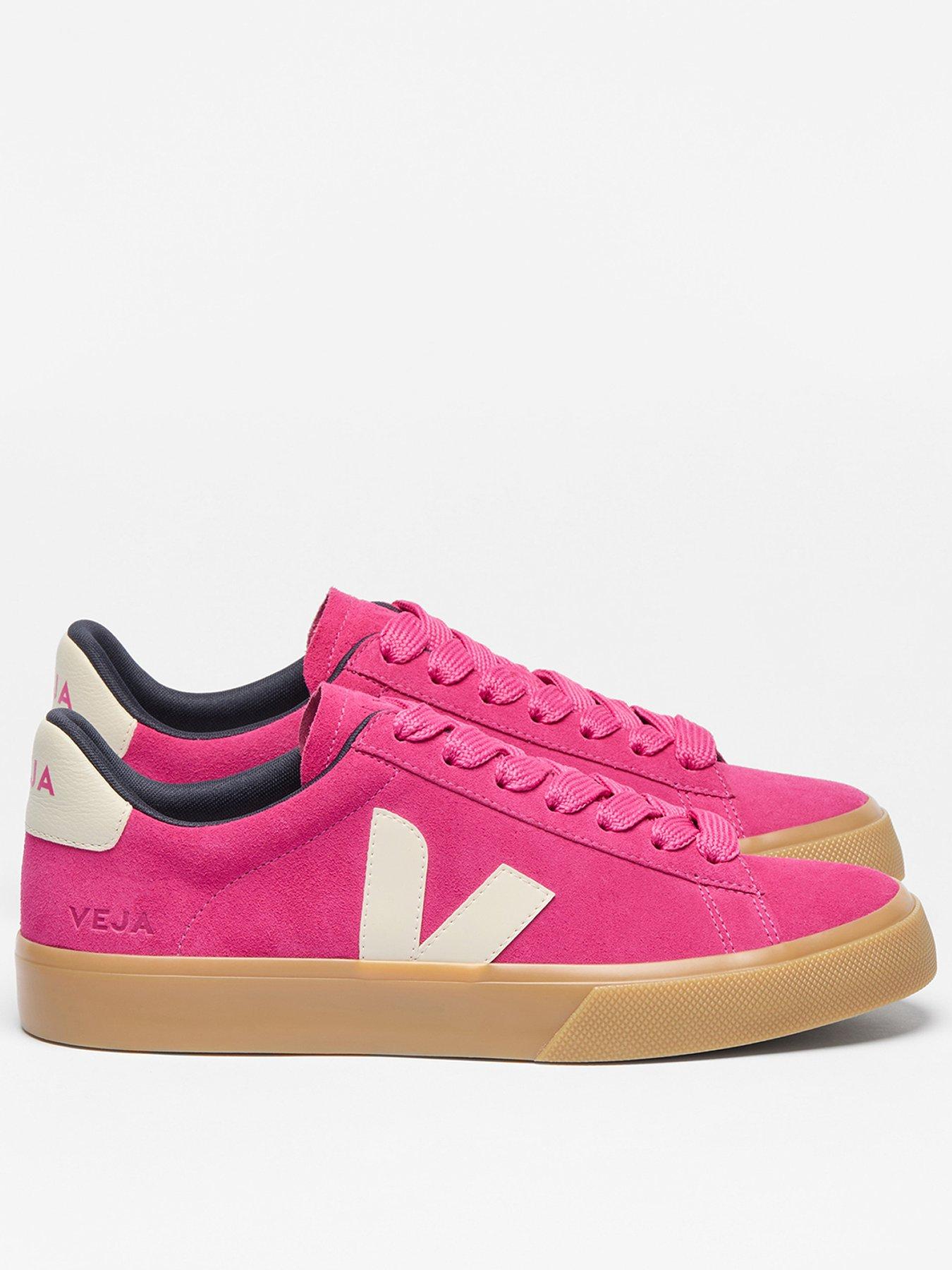 Veja Womens Campo Bold Suede Trainer- Pink