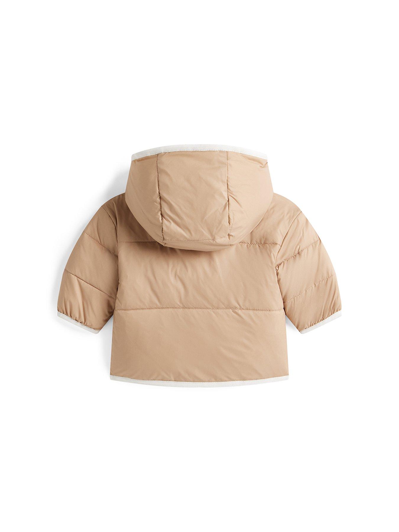 Image 2 of 2 of Tommy Hilfiger Baby Reversible Teddy Jacket - Beige
