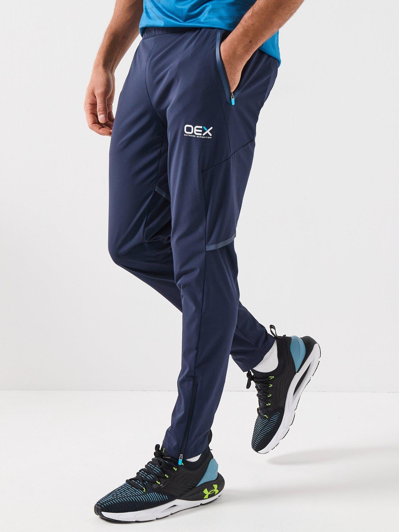 OEX Mens Pental Trackpant-Navy - Blue