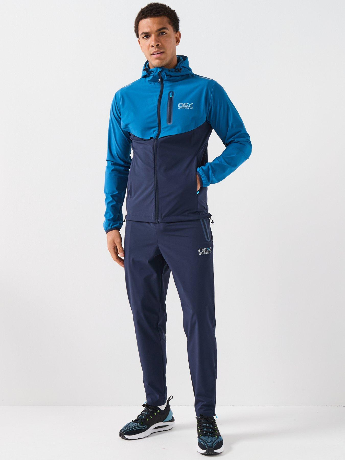 Image 3 of 6 of OEX Mens Fell 20 Track Top- Blue
