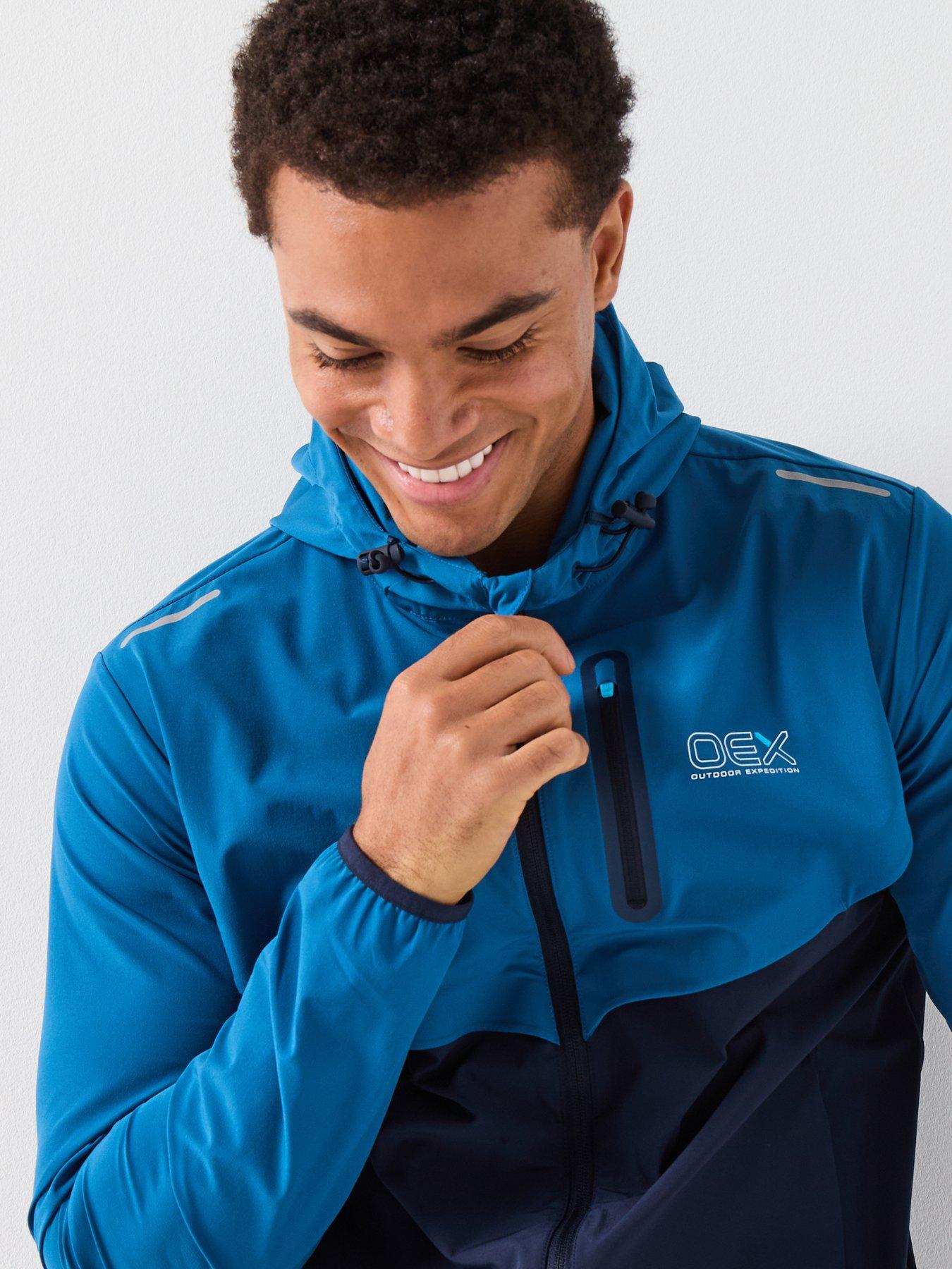 Image 4 of 6 of OEX Mens Fell 20 Track Top- Blue