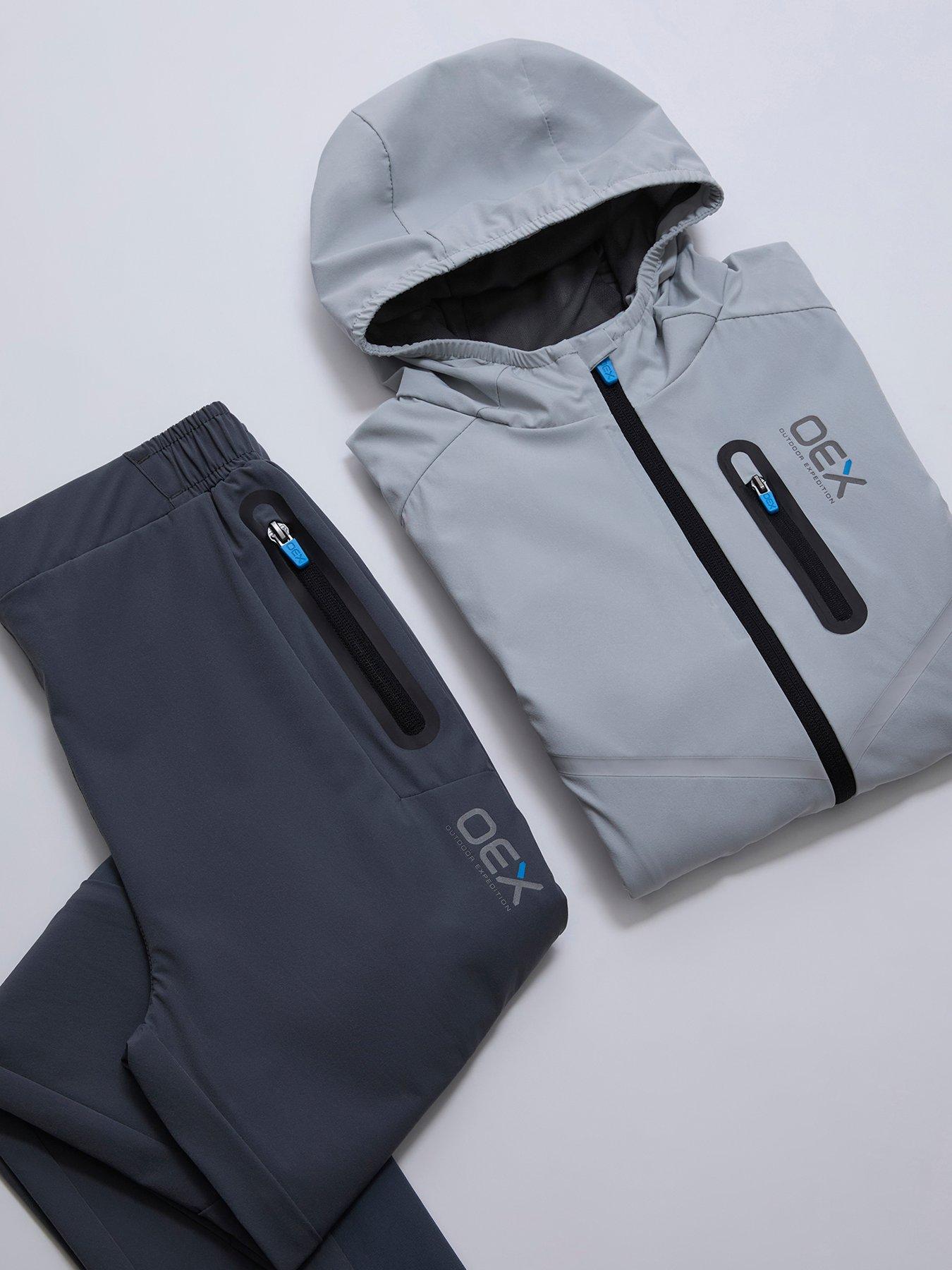 Image 3 of 4 of OEX Boys Aspect Tracksuit Set - Grey
