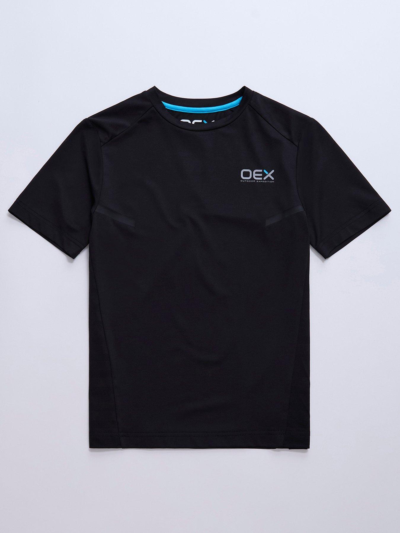 OEX Boys Flash T Shirt - Black