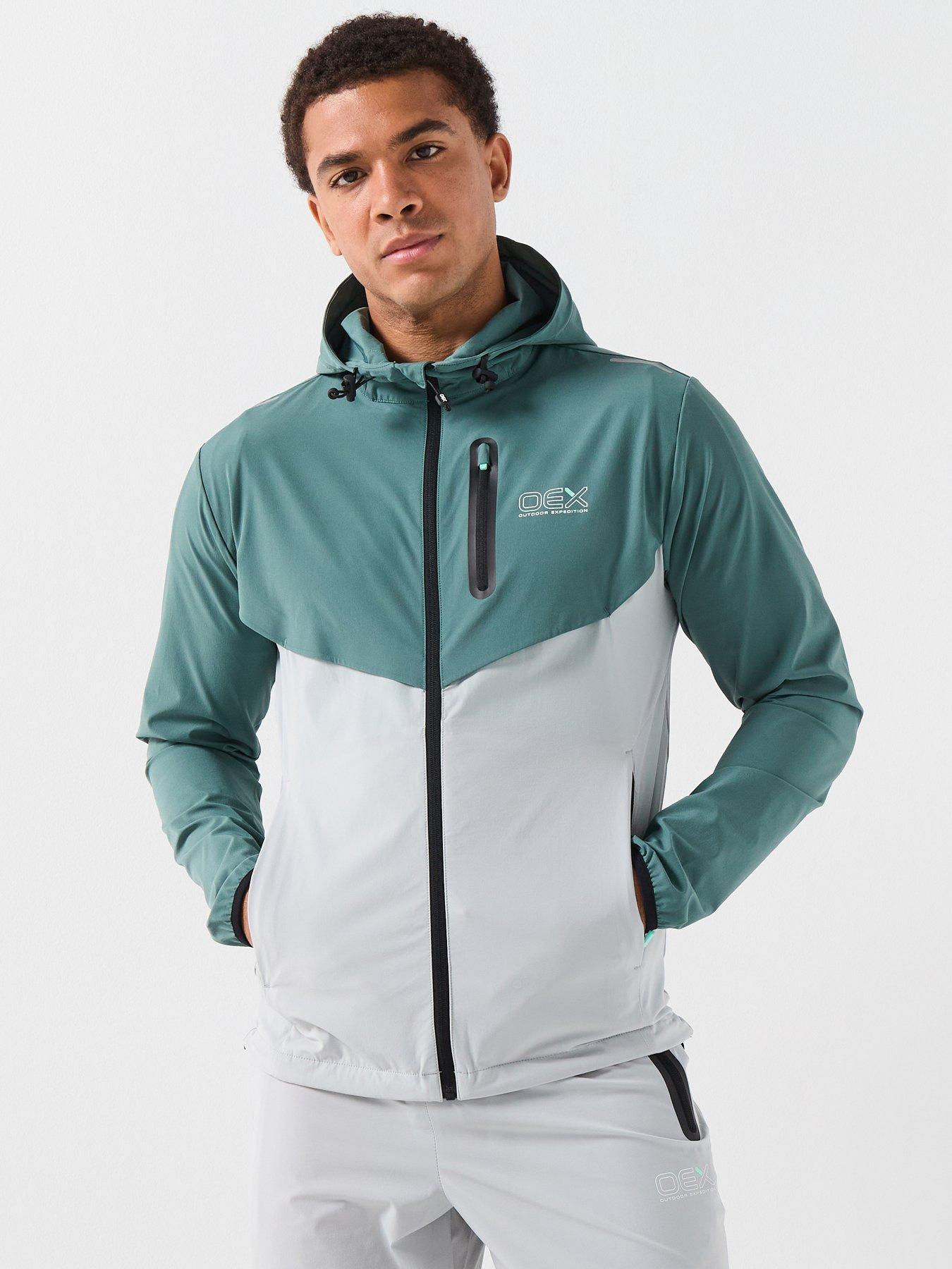 OEX Mens Fell 2.0 Track Top- Green