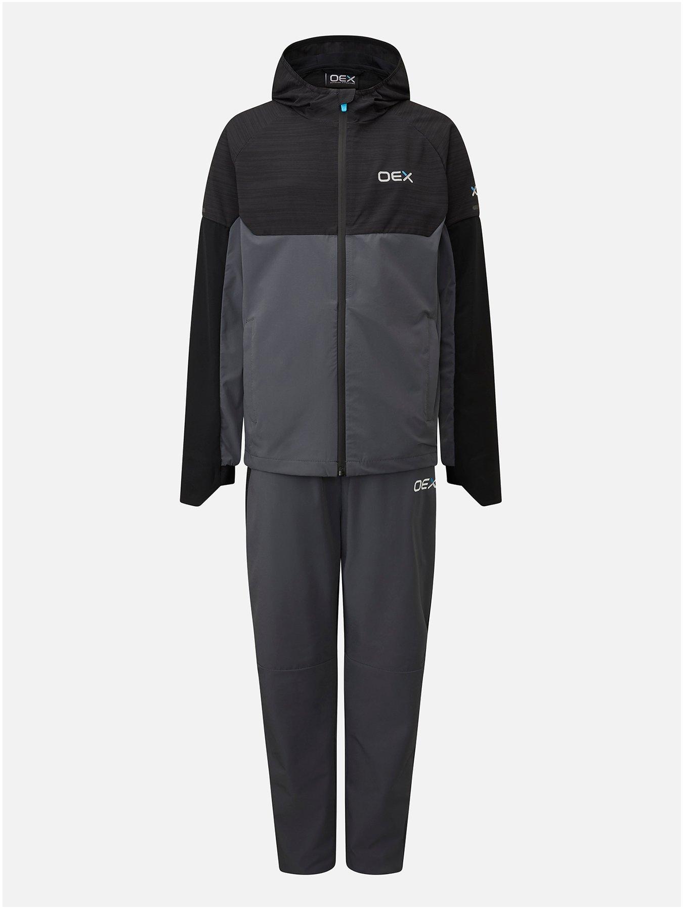 OEX Junior Boys Peak Tracksuit- Black