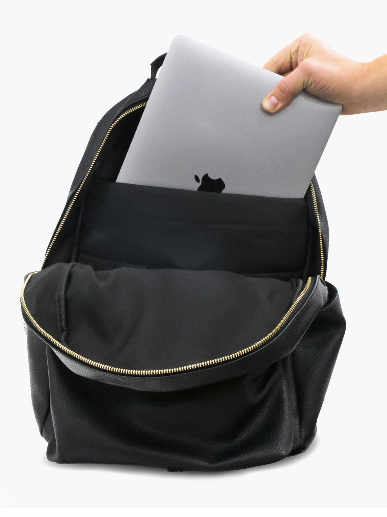Image 4 of 8 of My Babiie Backpack Pro Changing Bag - Black / Gold