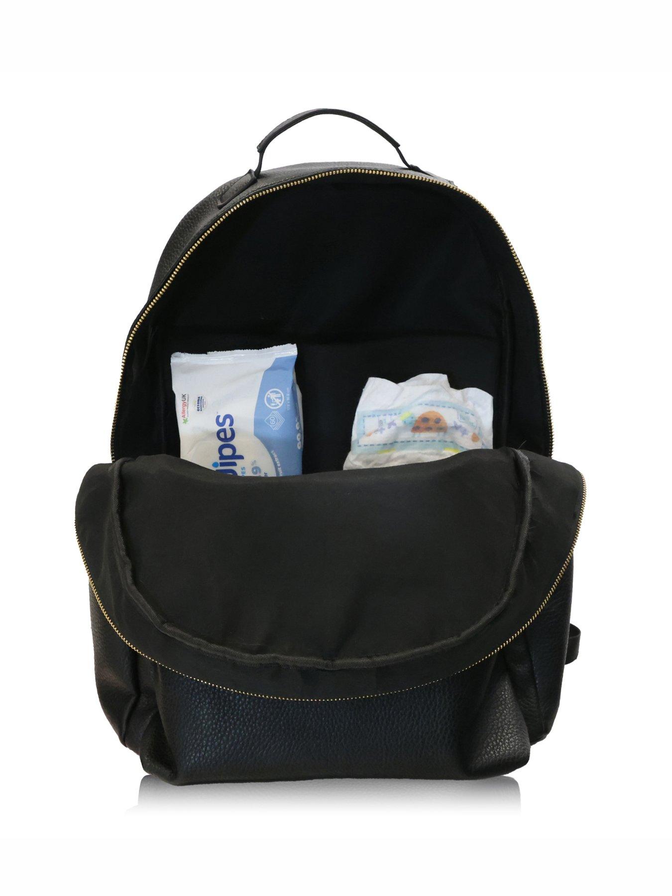 Image 5 of 8 of My Babiie Backpack Pro Changing Bag - Black / Gold