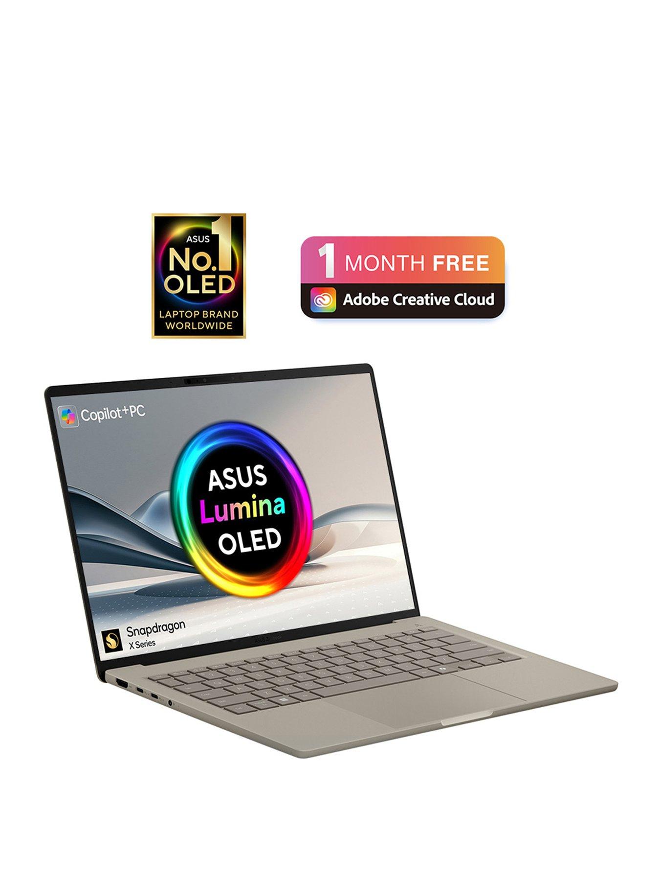 Image 2 of 7 of Asus Zenbook A14 - Qualcomm Snapdragon X - 16GB RAM - 1TB SSD - 14in WUXGA(WU) OLED - Gold