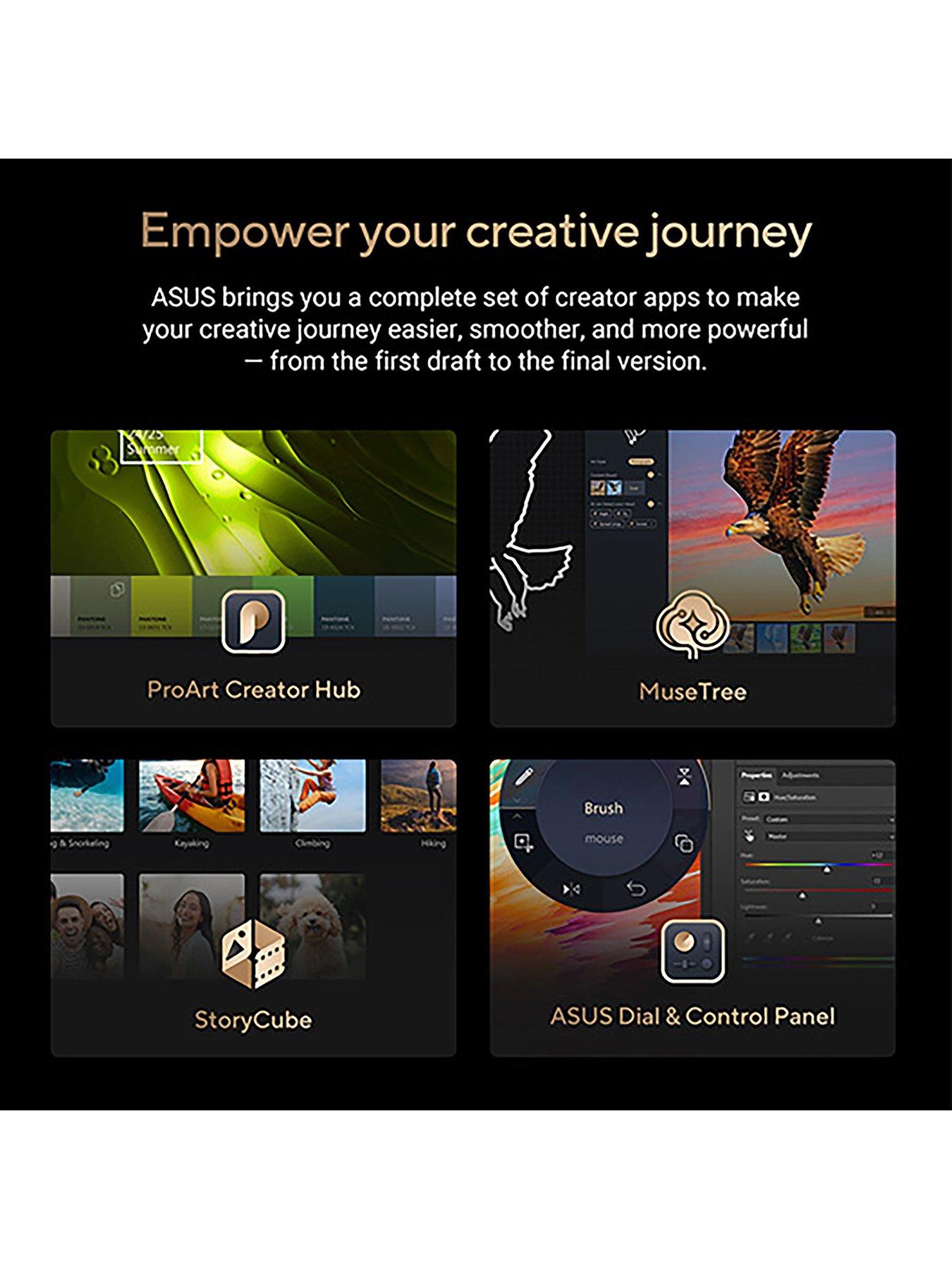 Image 6 of 7 of Asus ProArt P16 Laptop&nbsp;- 16in WQUXGA&nbsp;(WQU) OLED, GeForce RTX 5070, AMD Ryzen AI 9,&nbsp;32GB RAM, 1TB SSD&nbsp;- Black