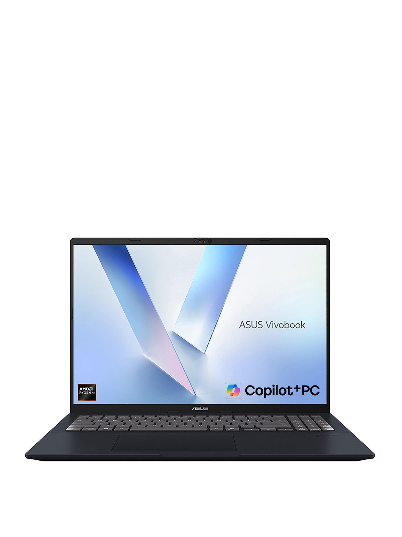 Image 1 of 7 of Asus Vivobook 16 Copilot+ PC - AMD Ryzen AI 7 - 16GB RAM - 1TB SSD - 16in Laptop WUXGA(WU) - Blue