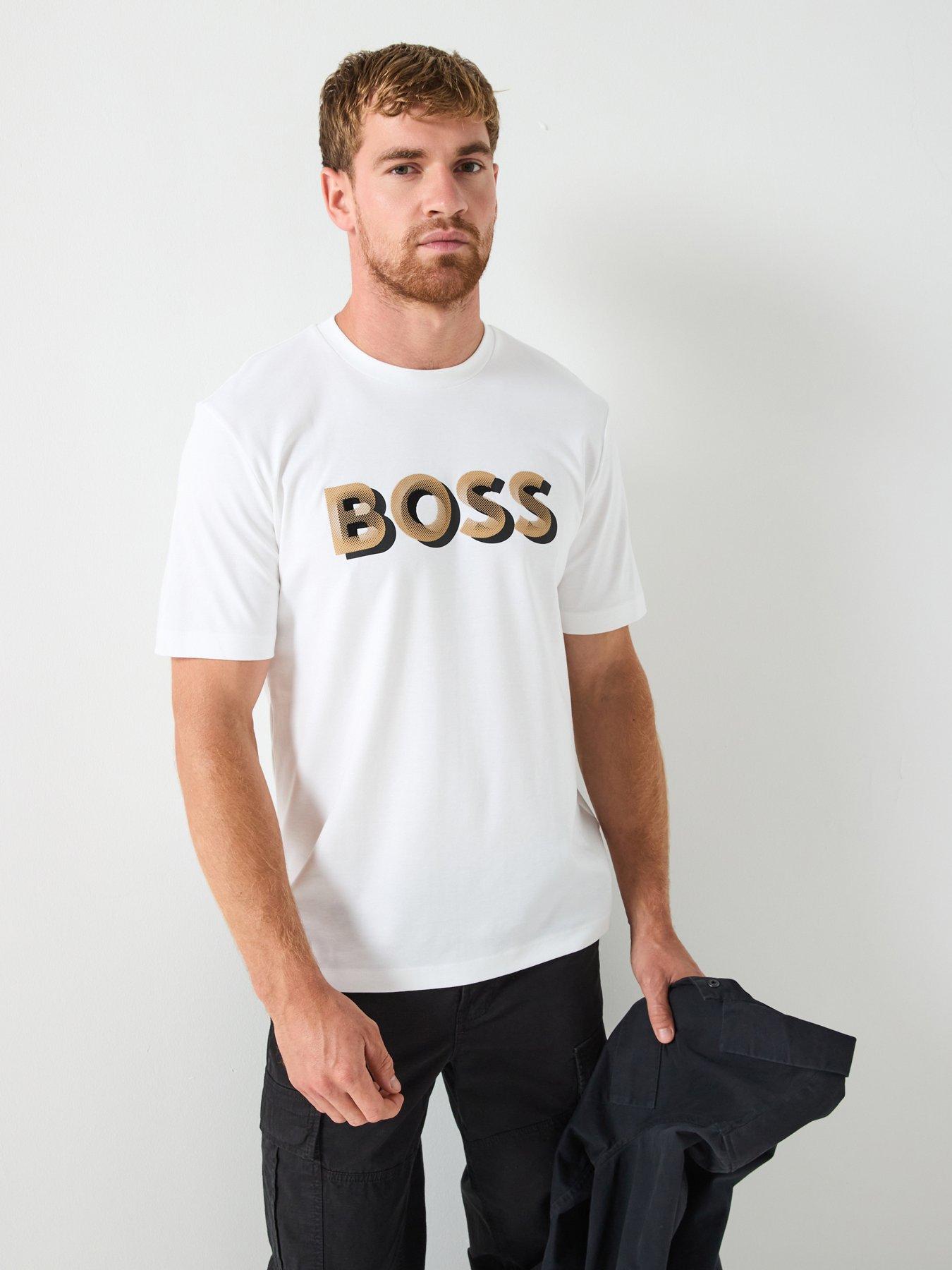 BOSS H-Thompson 656 Corporate Print T-Shirt - White