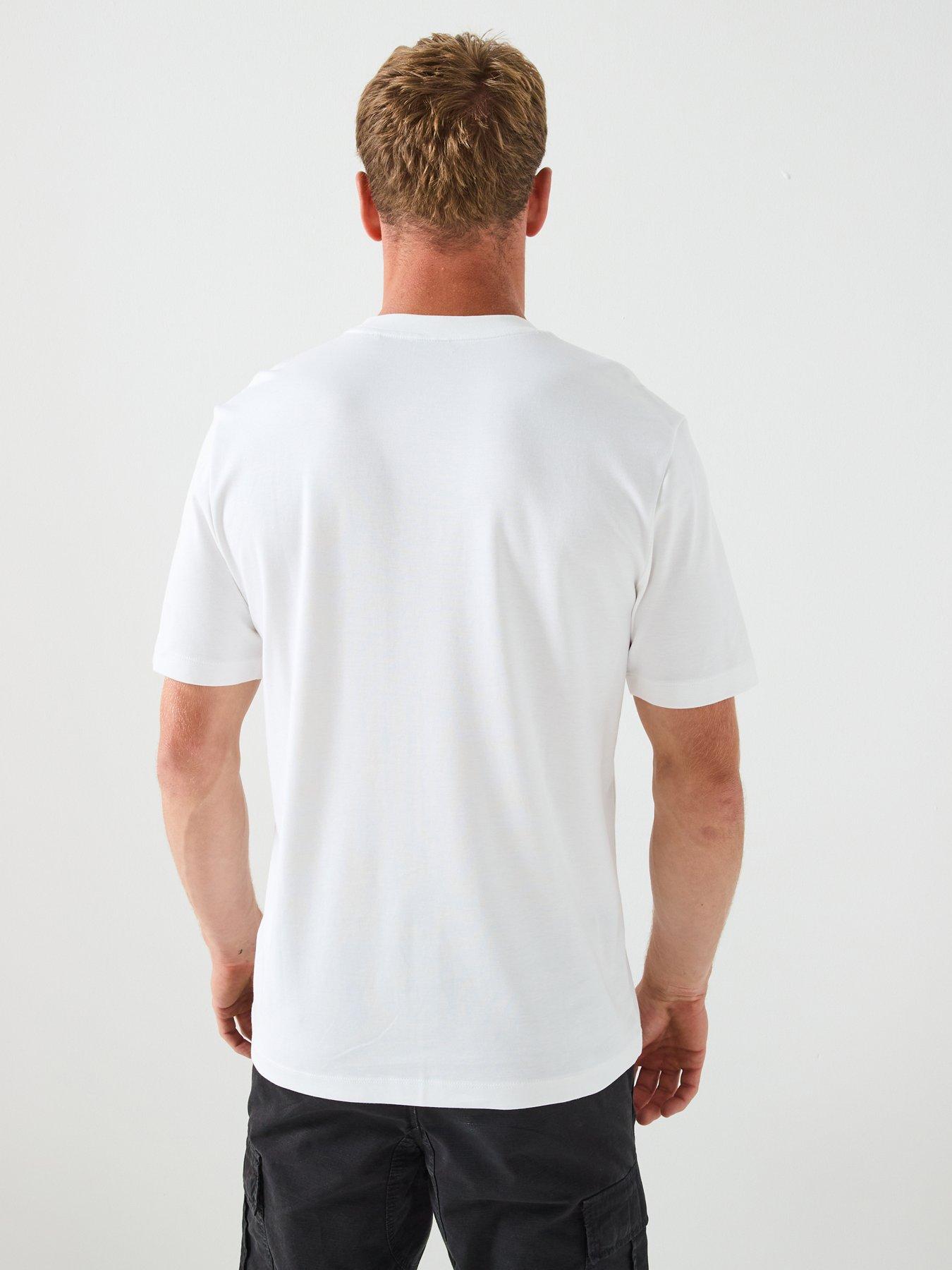 Image 2 of 6 of BOSS H-Thompson 656 Corporate Print T-Shirt - White