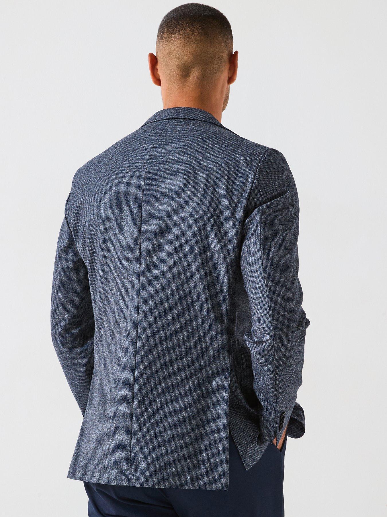 Image 2 of 6 of BOSS C-Hanry-252 Patch Pocket Unlined Suit Jacket - Blue