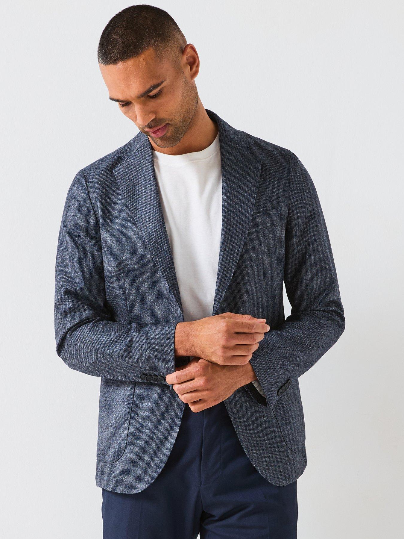 Image 5 of 6 of BOSS C-Hanry-252 Patch Pocket Unlined Suit Jacket - Blue