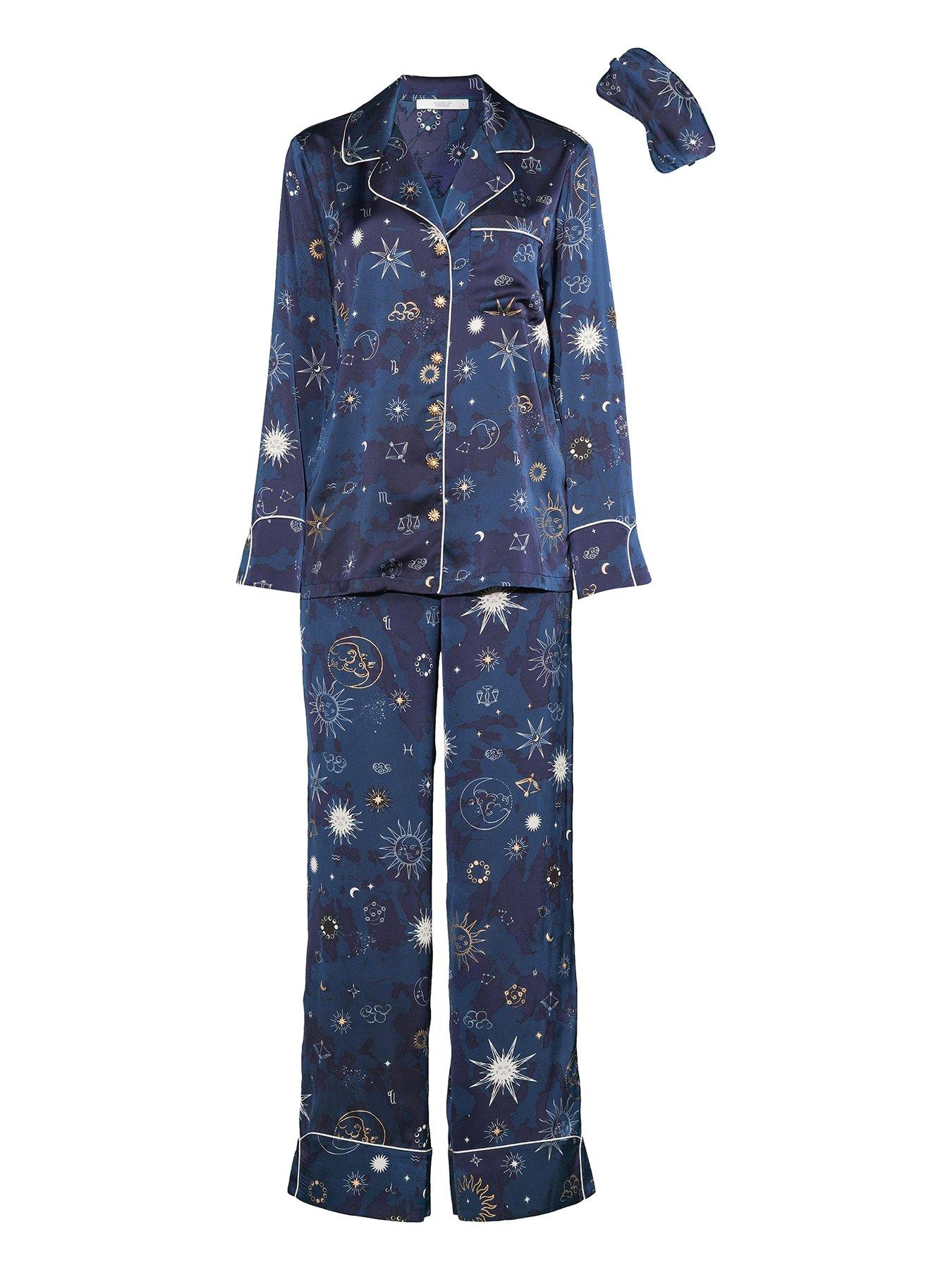 michelle-keegan-celestial-print-revere-pj-set-with-gift-bag-navydetail