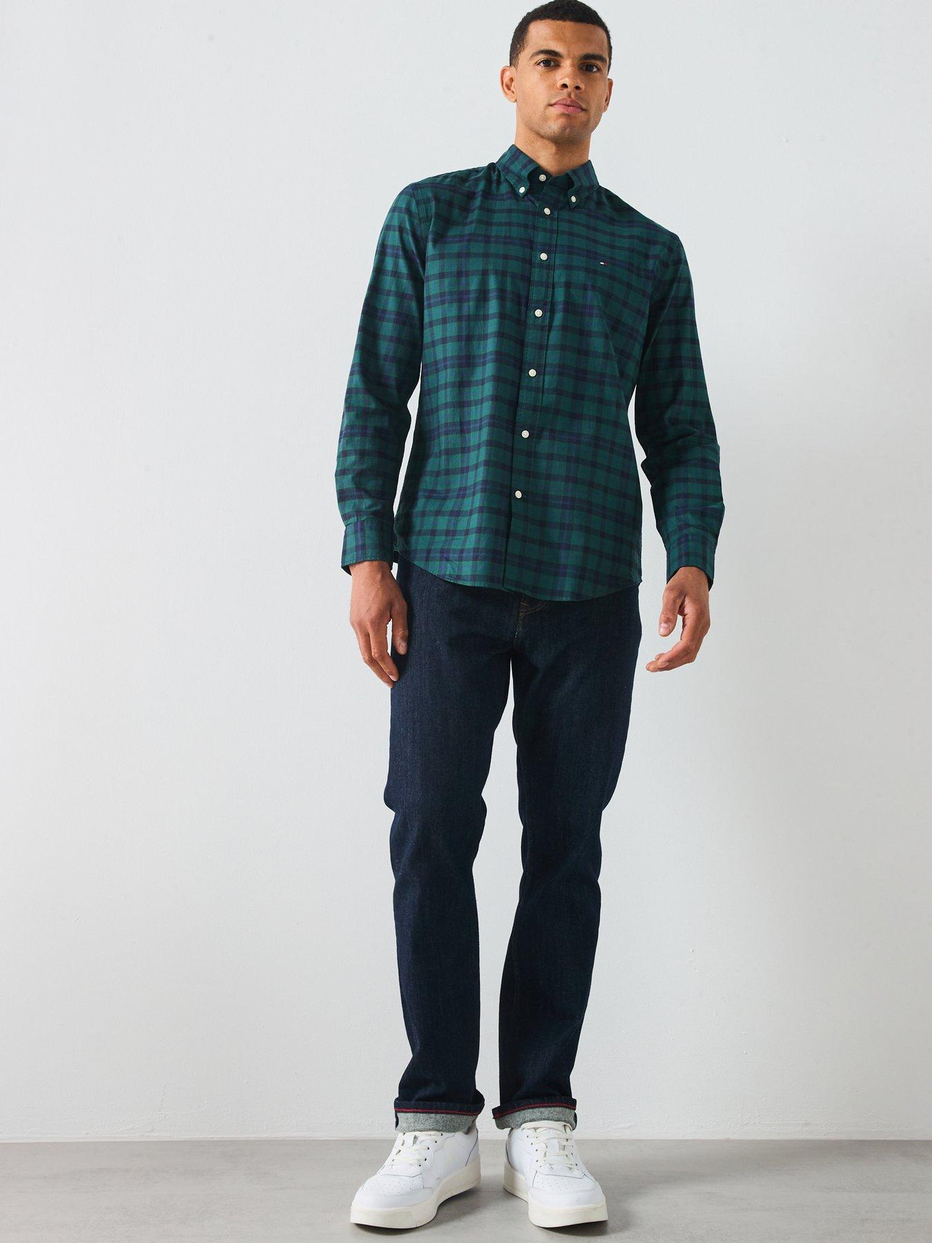 Image 3 of 5 of Tommy Hilfiger Mercer Regular Fit Adams Rinse Jeans - Dark Blue