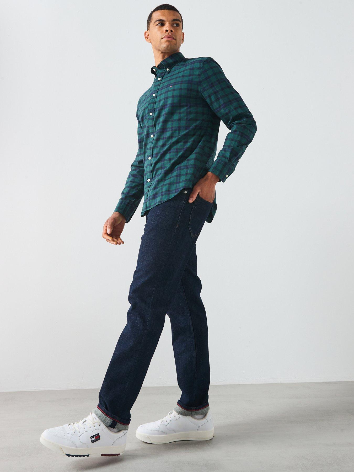 Image 5 of 5 of Tommy Hilfiger Mercer Regular Fit Adams Rinse Jeans - Dark Blue