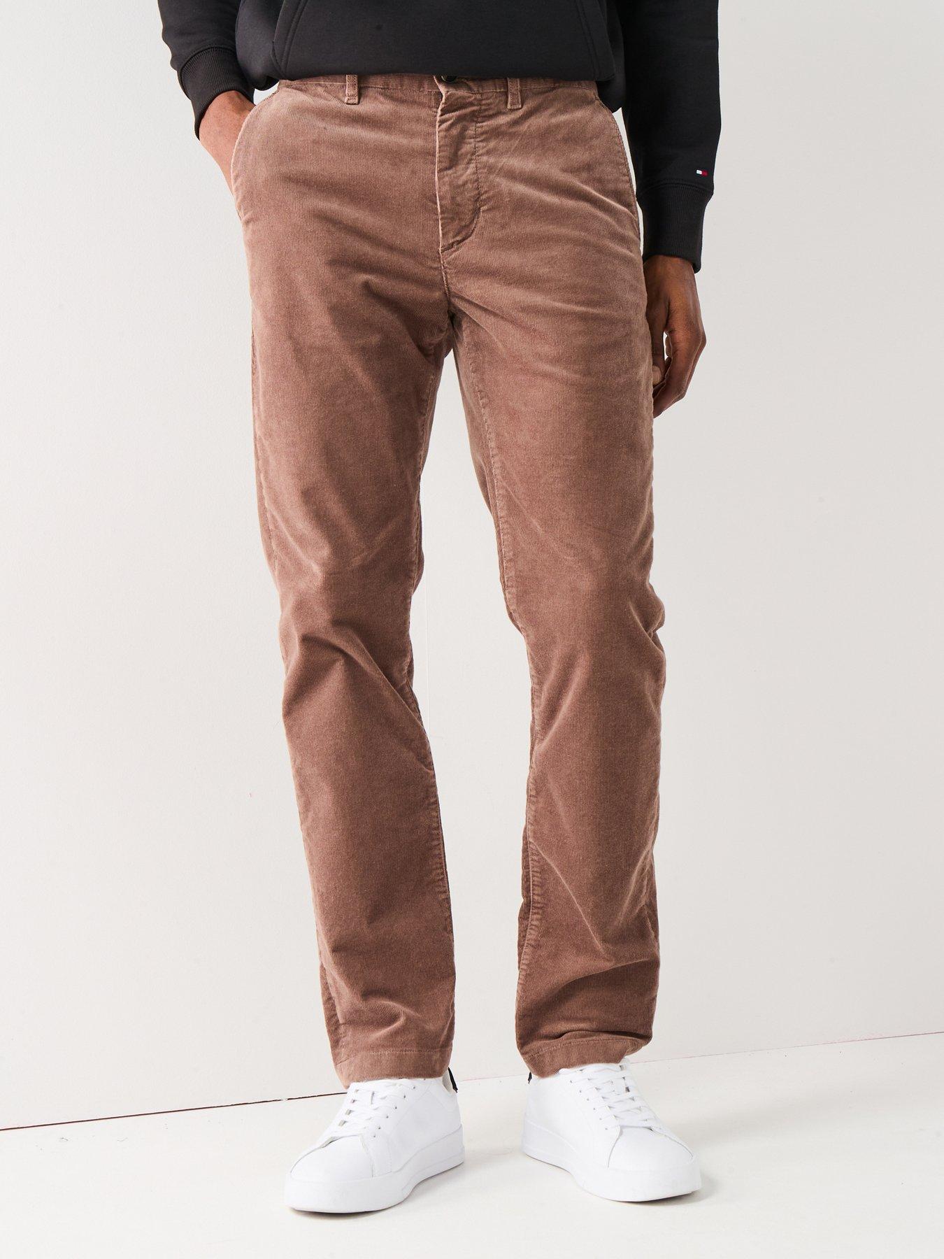 tommy-hilfiger-denton-padded-corduroy-trousers-dark-beigefront