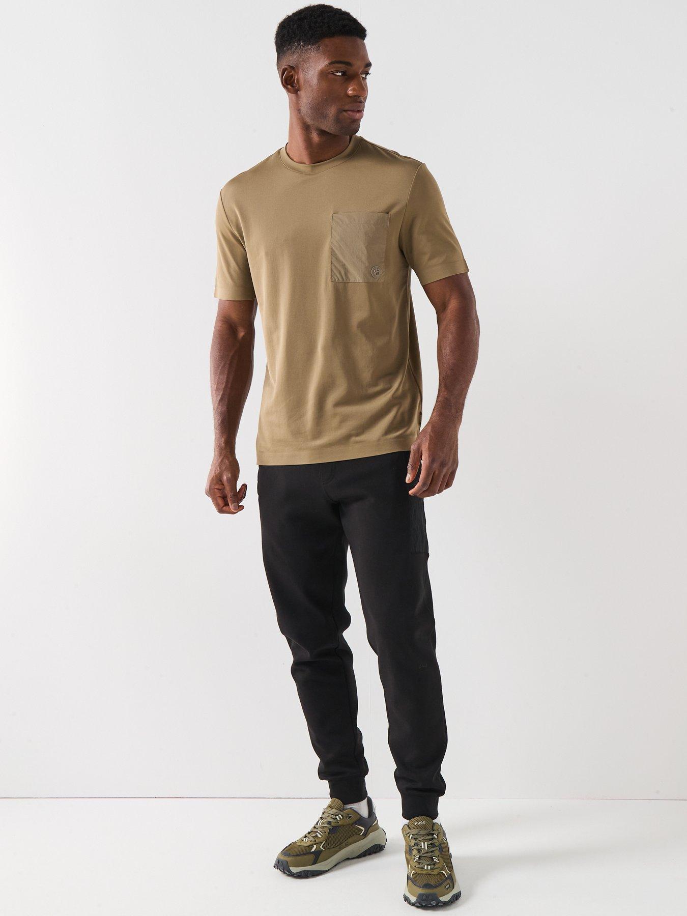 Image 3 of 6 of BOSS P-Taut 27 Regular Fit Pocket Bb T-Shirt - Brown