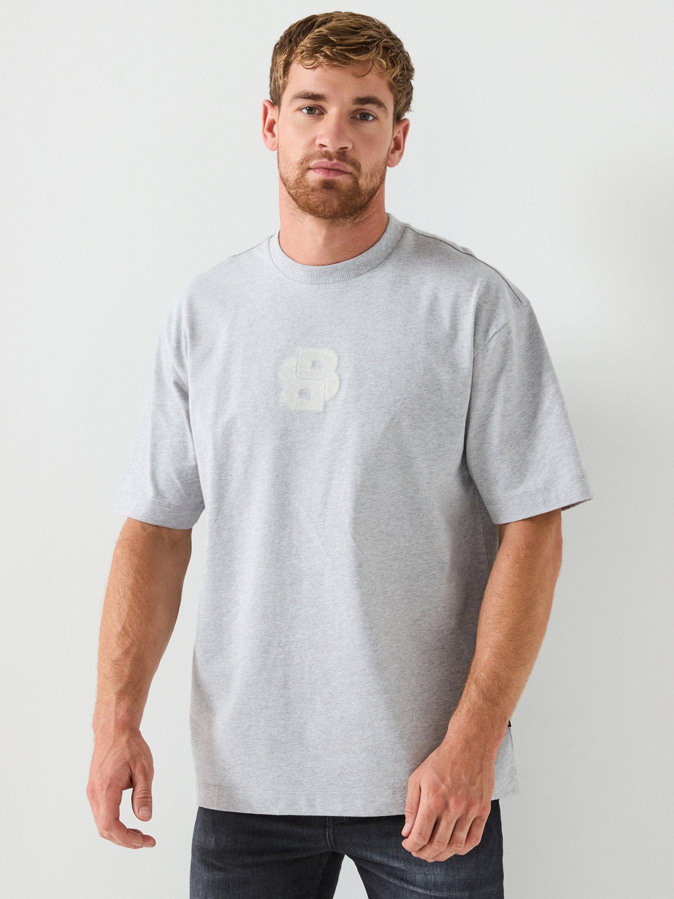 BOSS C-Tames 18 Brushed Cotton Bb T-Shirt - Grey