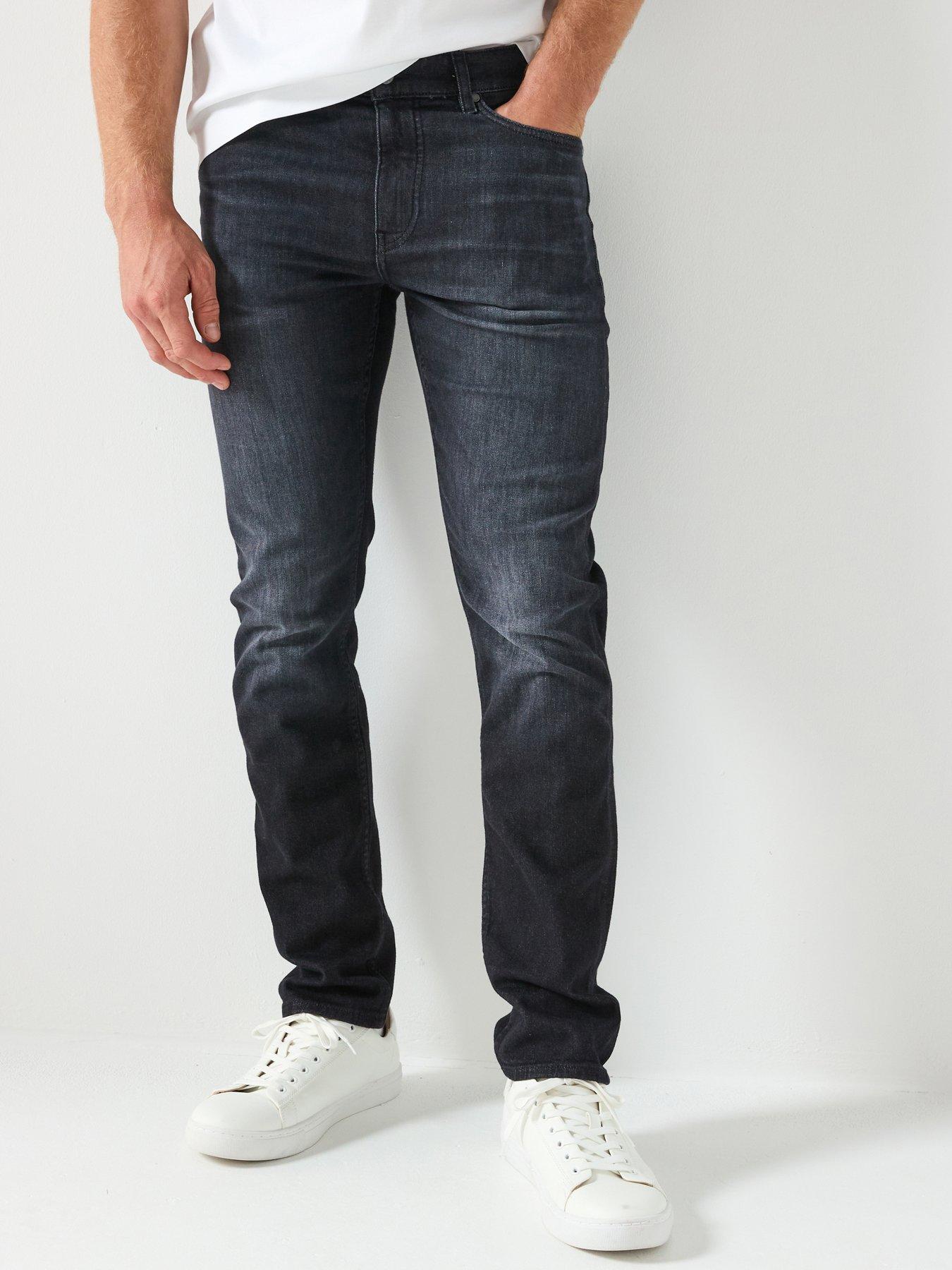 boss-h-delaware-slim-fit-jeans-blackfront
