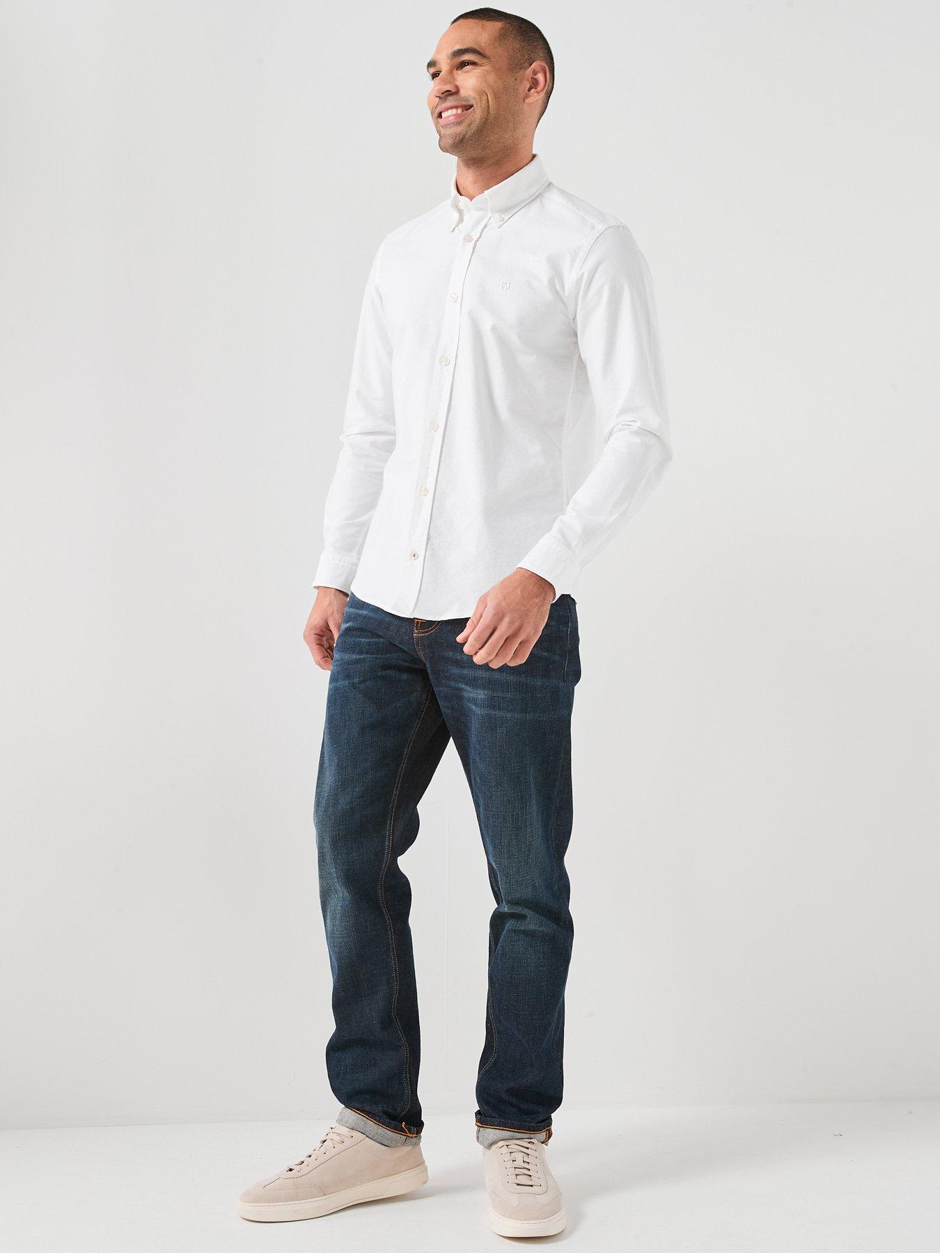 boss-h-liam-plain-regular-fit-oxford-shirt-plain-whiteback