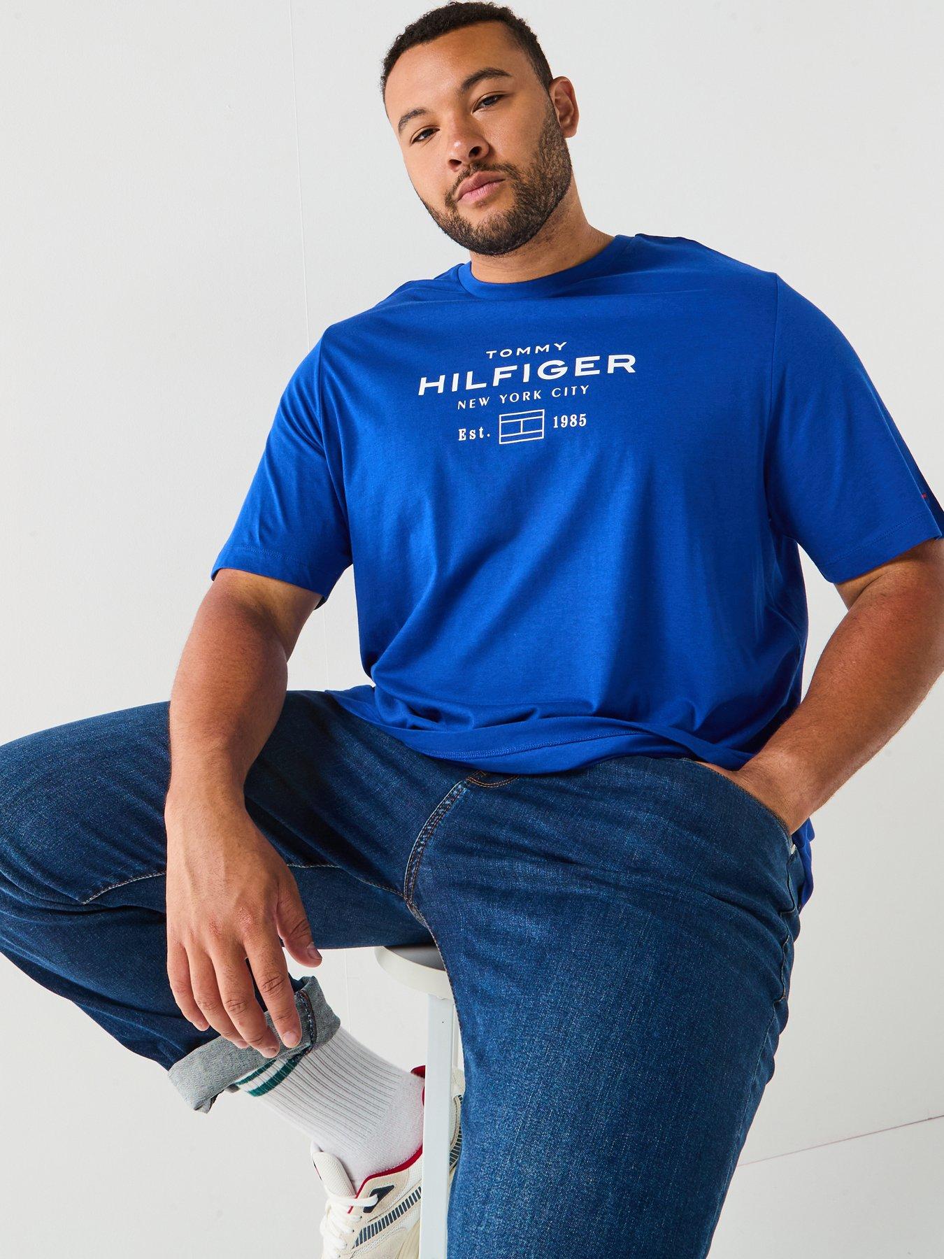 tommy-hilfiger-big-amp-tall-stack-logo-t-shirt-bluedetail