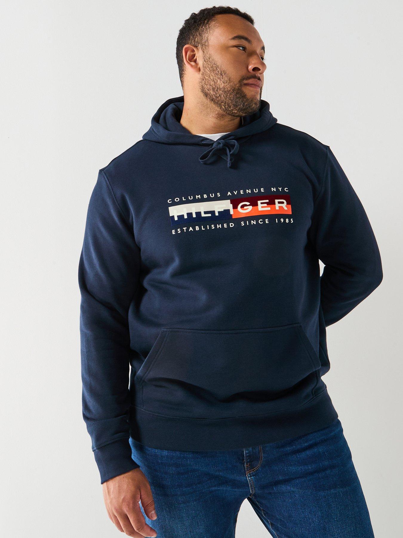tommy-hilfiger-big-amp-tall-colour-block-graphic-logo-hoodie-navy