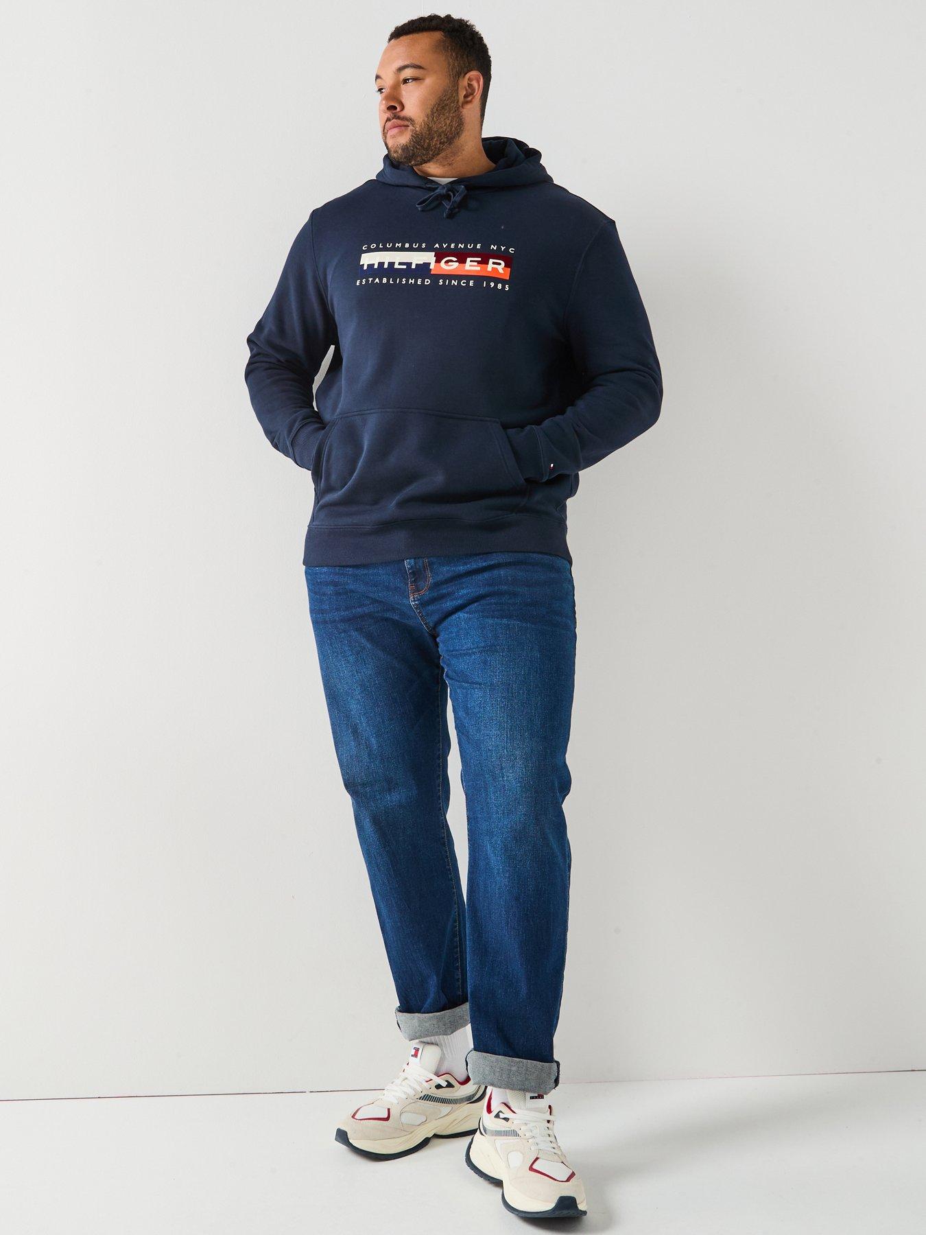 tommy-hilfiger-big-amp-tall-colour-block-graphic-logo-hoodie-navyback