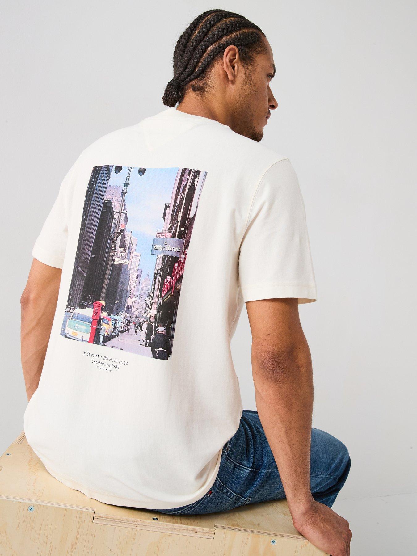 Tommy Hilfiger Photo Print Graphic T-Shirt - Off White