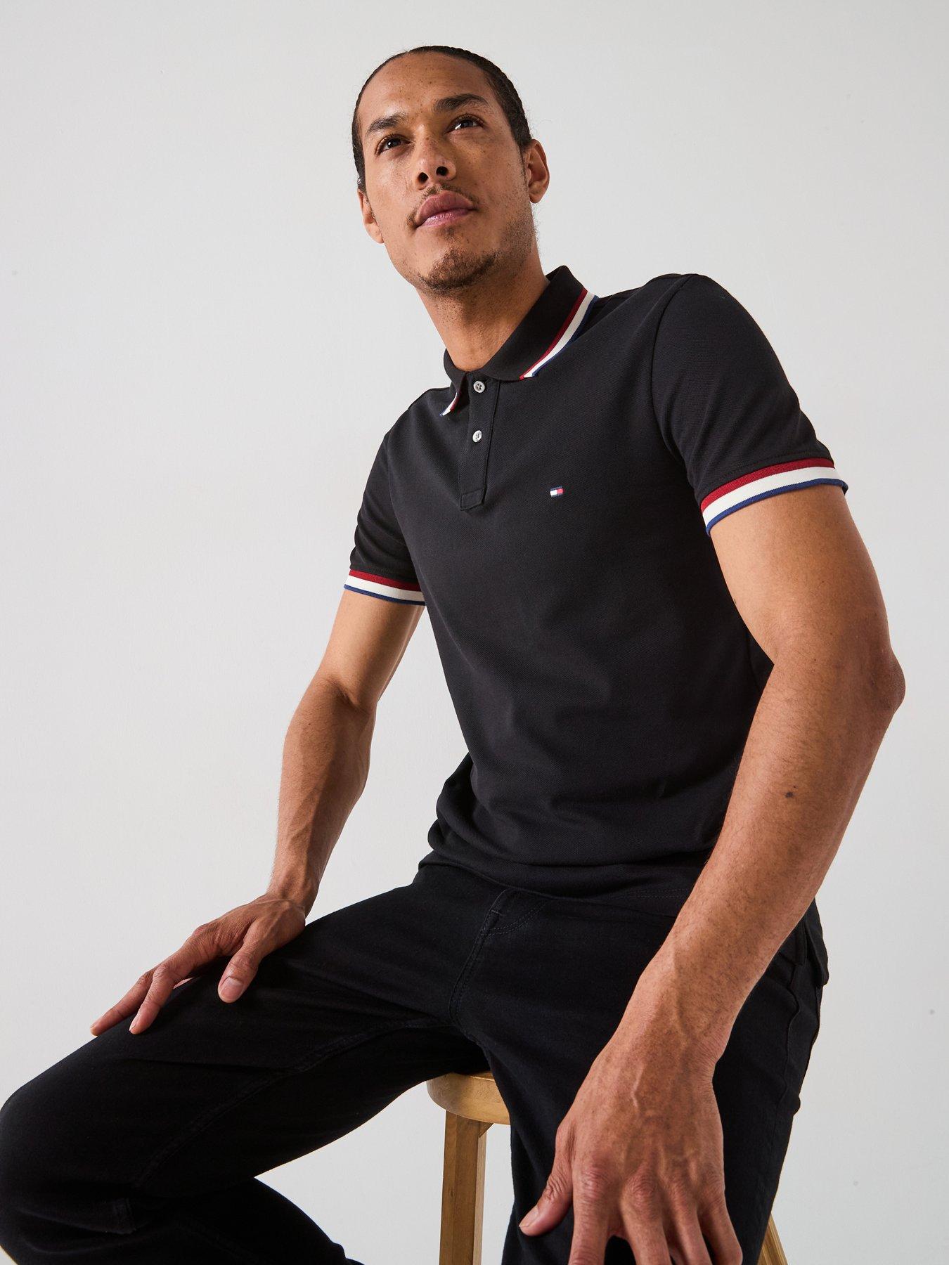 tommy-hilfiger-cuff-interest-polo-shirt-black