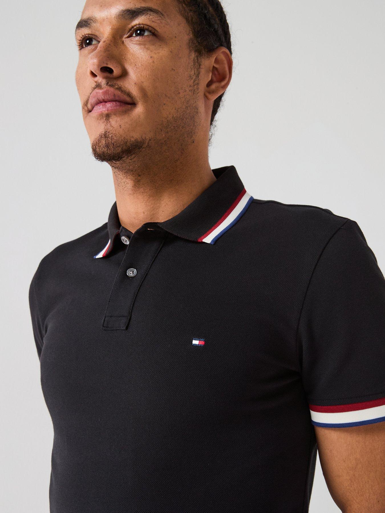 tommy-hilfiger-cuff-interest-polo-shirt-blackoutfit