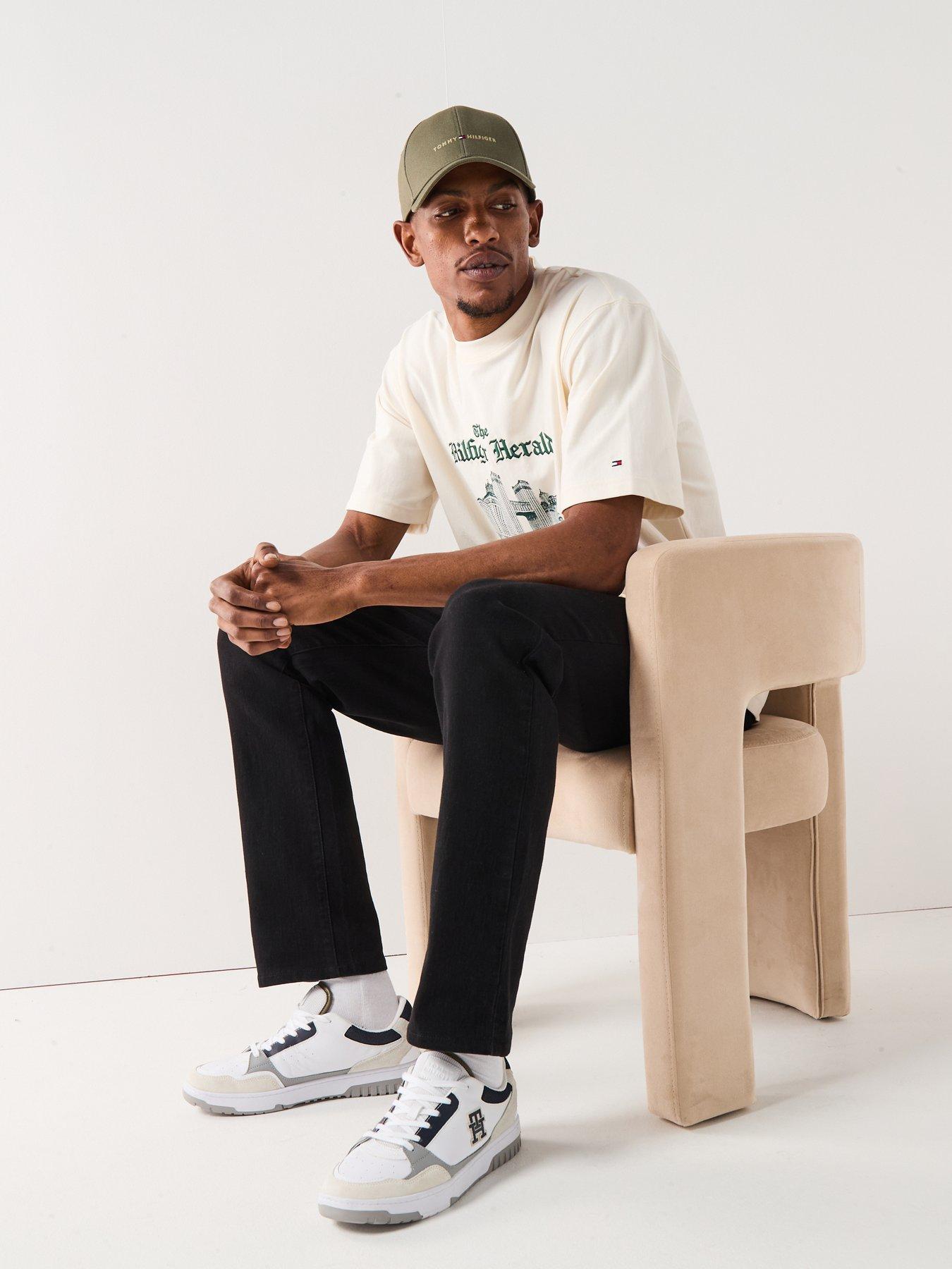 Image 5 of 6 of Tommy Hilfiger Herald Skyline Graphic T-Shirt - Off White