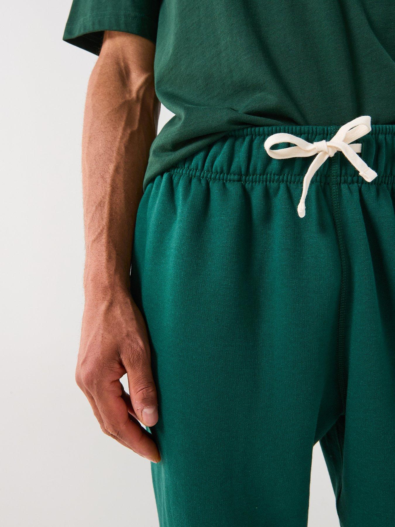 tommy-hilfiger-essential-fleece-cuff-joggers-dark-greenoutfit