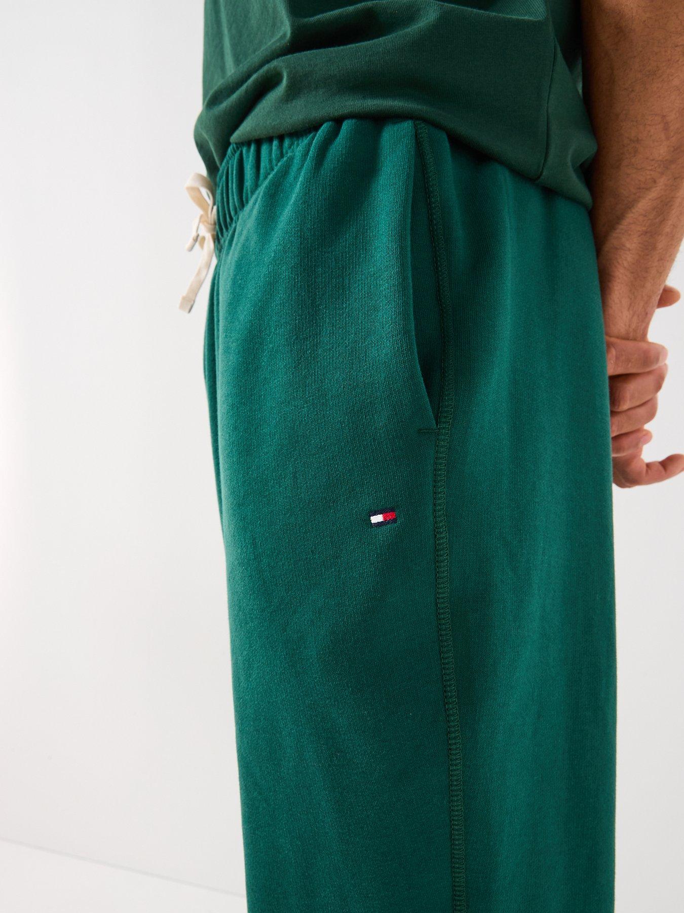 tommy-hilfiger-essential-fleece-cuff-joggers-dark-greendetail