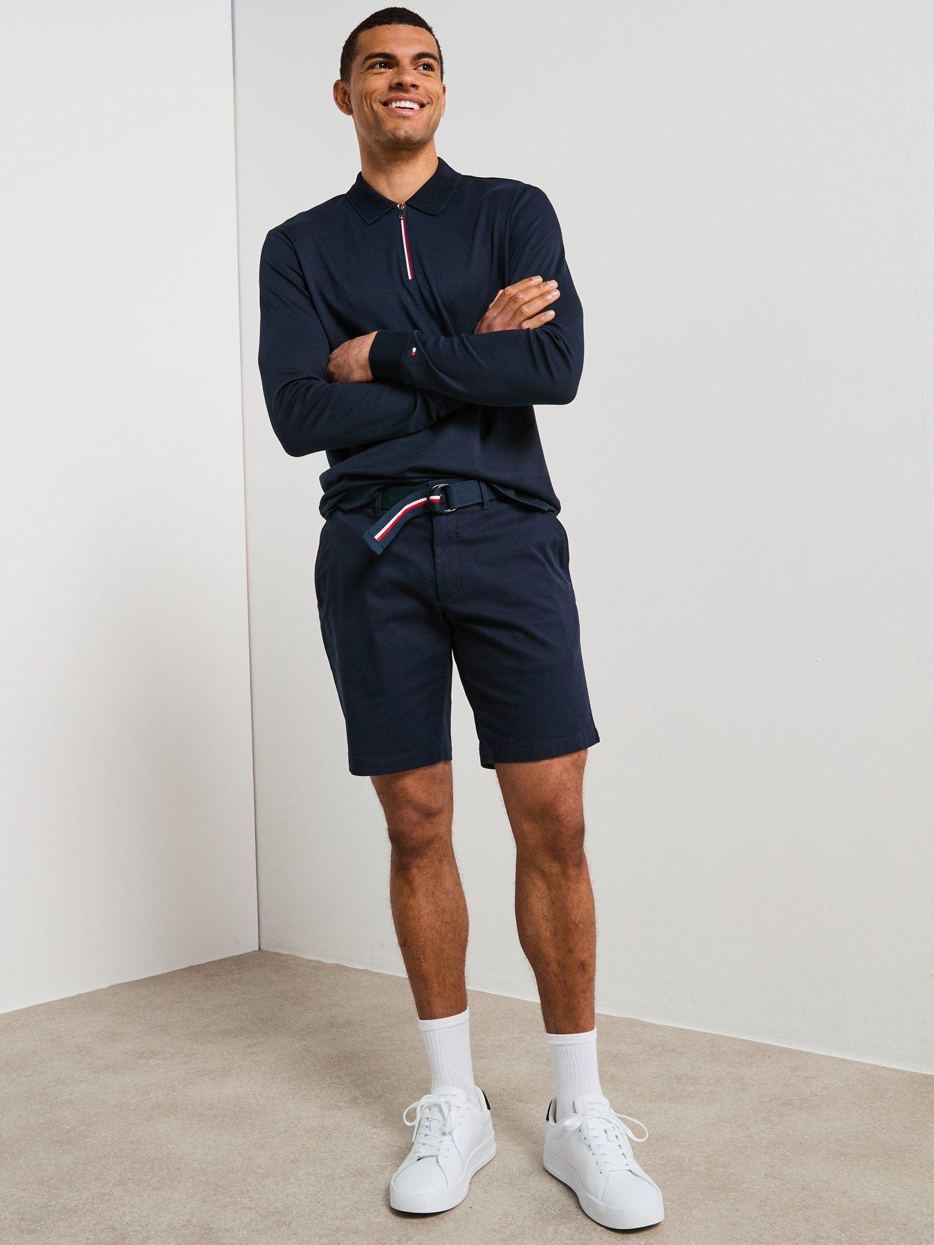 tommy-hilfiger-long-sleeve-zip-interlock-polo-shirt-navyoutfit