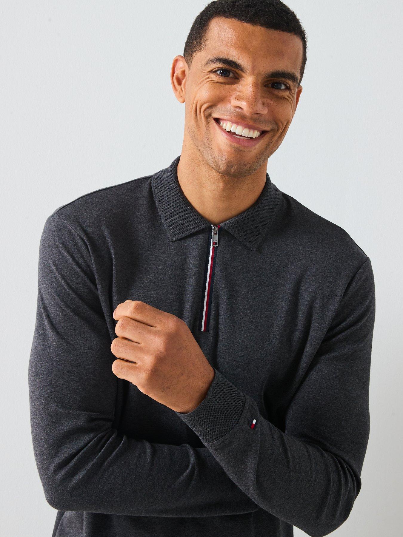 tommy-hilfiger-long-sleeve-zip-interlock-polo-shirt-dark-greyoutfit