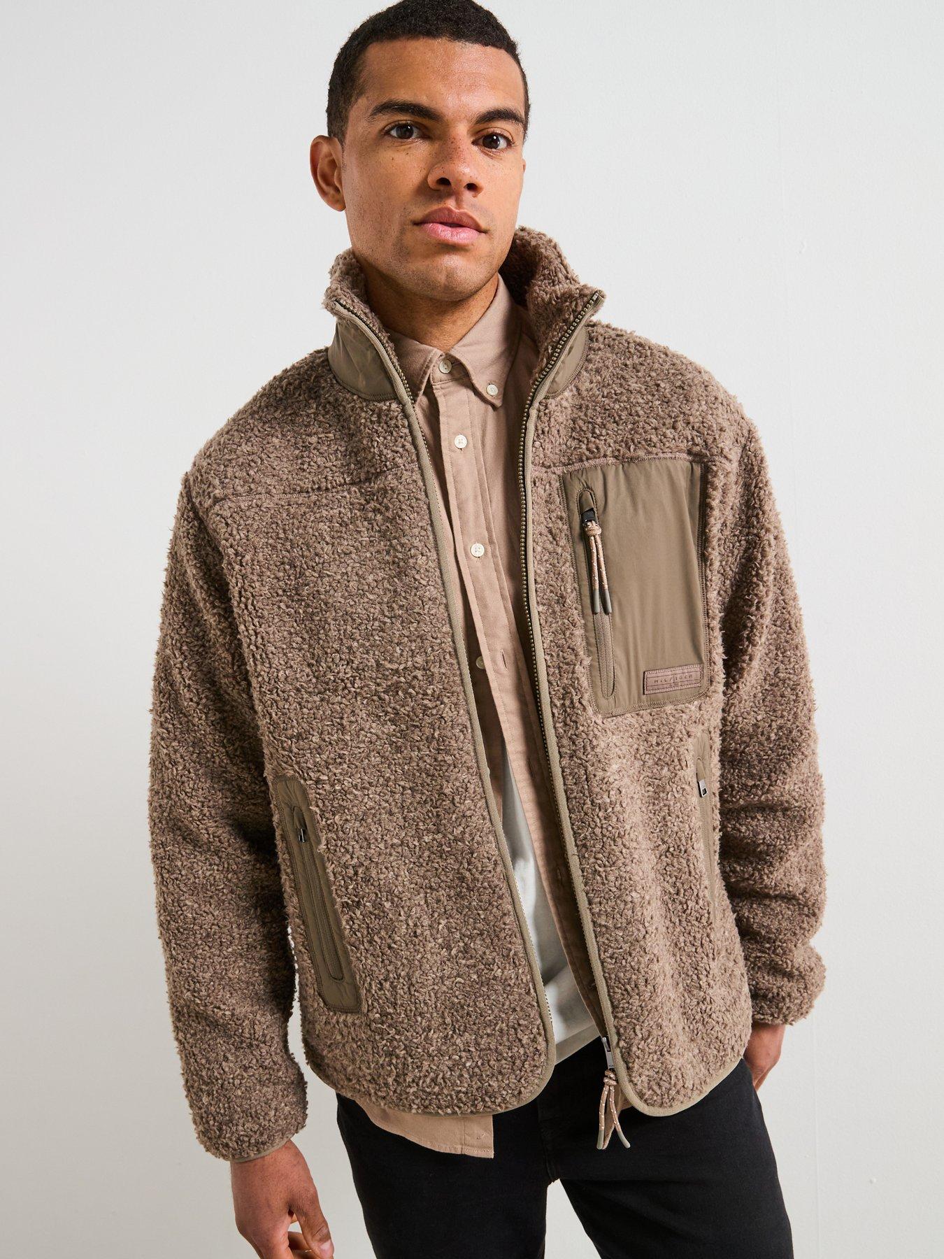 tommy-hilfiger-teddy-fleece-zip-sweat-light-brown