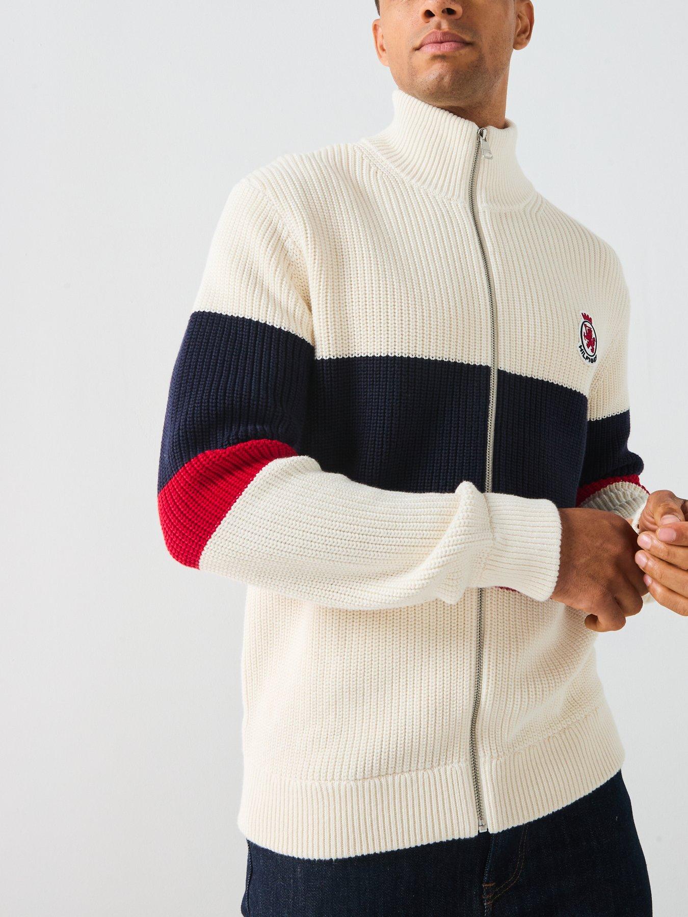 tommy-hilfiger-chest-stripe-full-zip-knitted-jumper-off-whitedetail