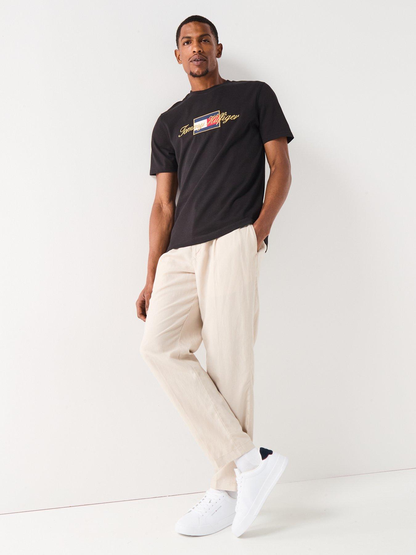 tommy-hilfiger-icon-gold-script-t-shirt-blackback