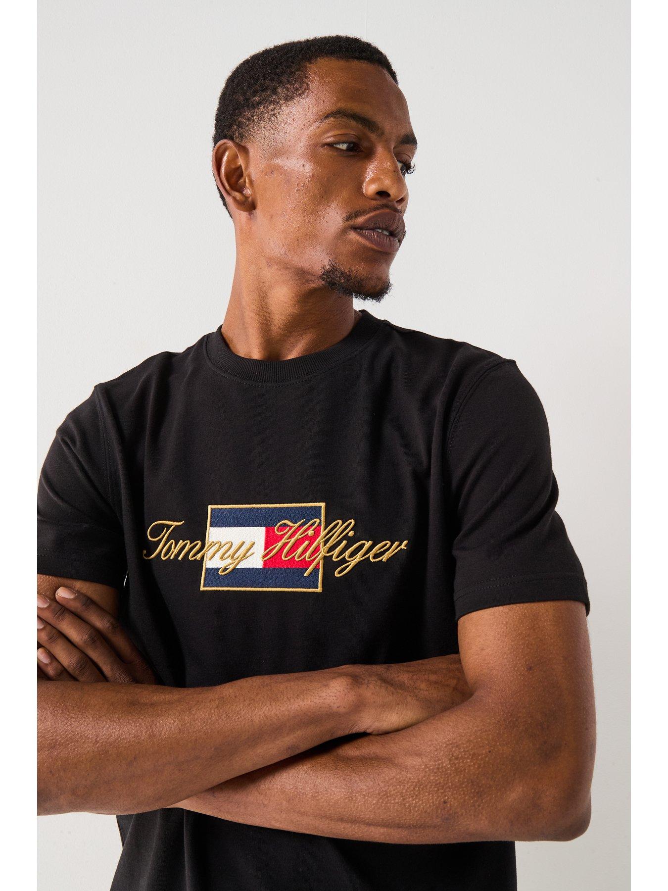 tommy-hilfiger-icon-gold-script-t-shirt-blackdetail