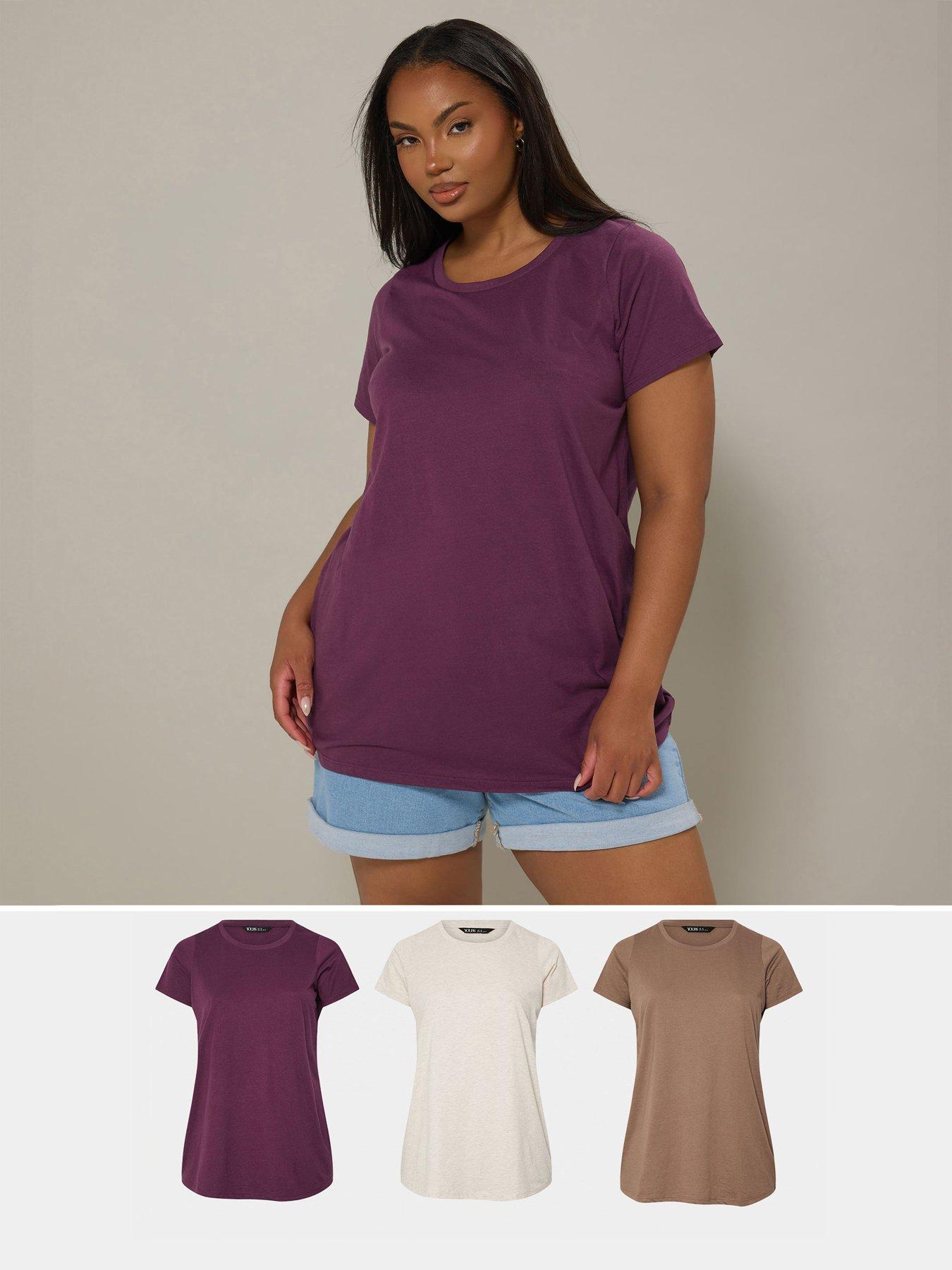 yours-curve-3-pack-short-sleeve-t-shirt-natural